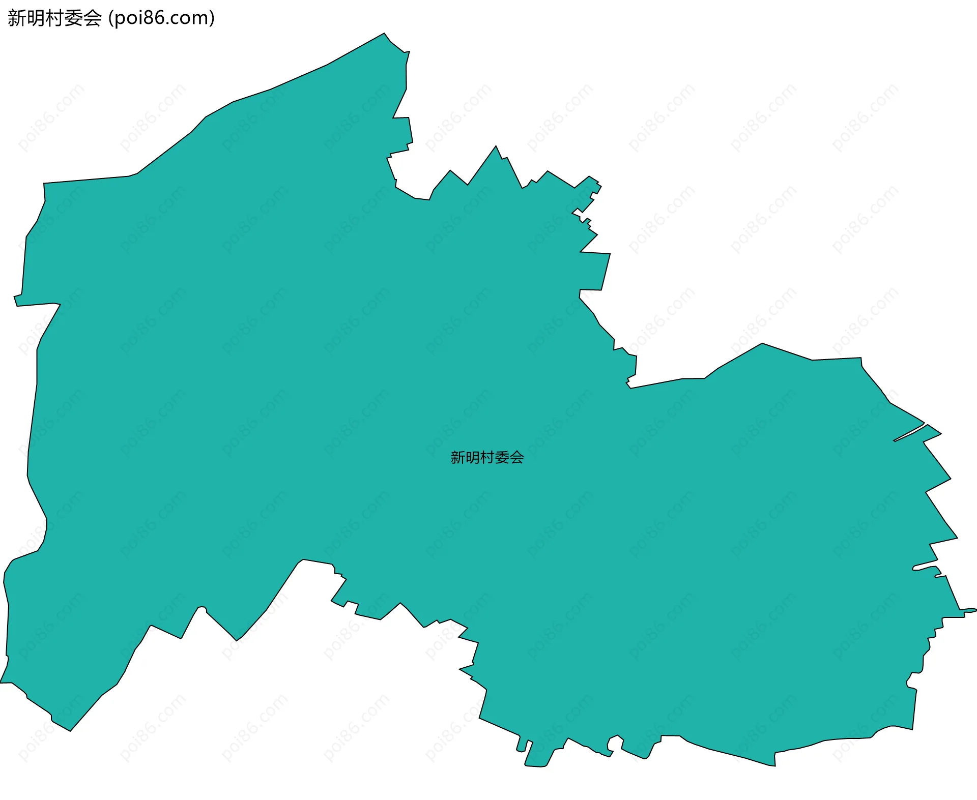 新明村委会边界地图