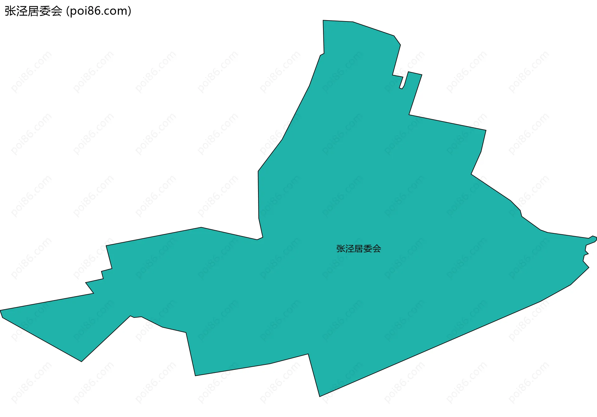 张泾居委会边界地图