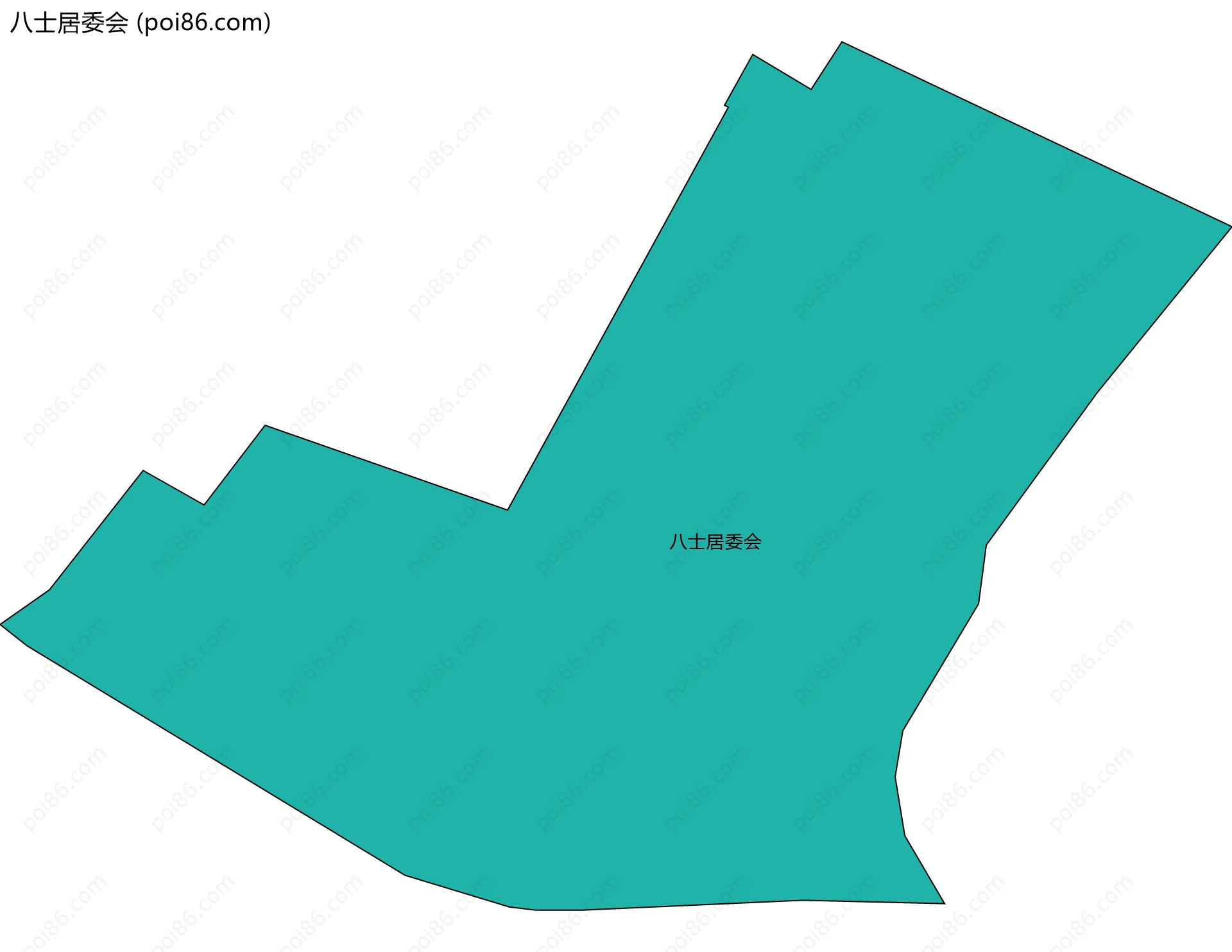 八士居委会边界地图