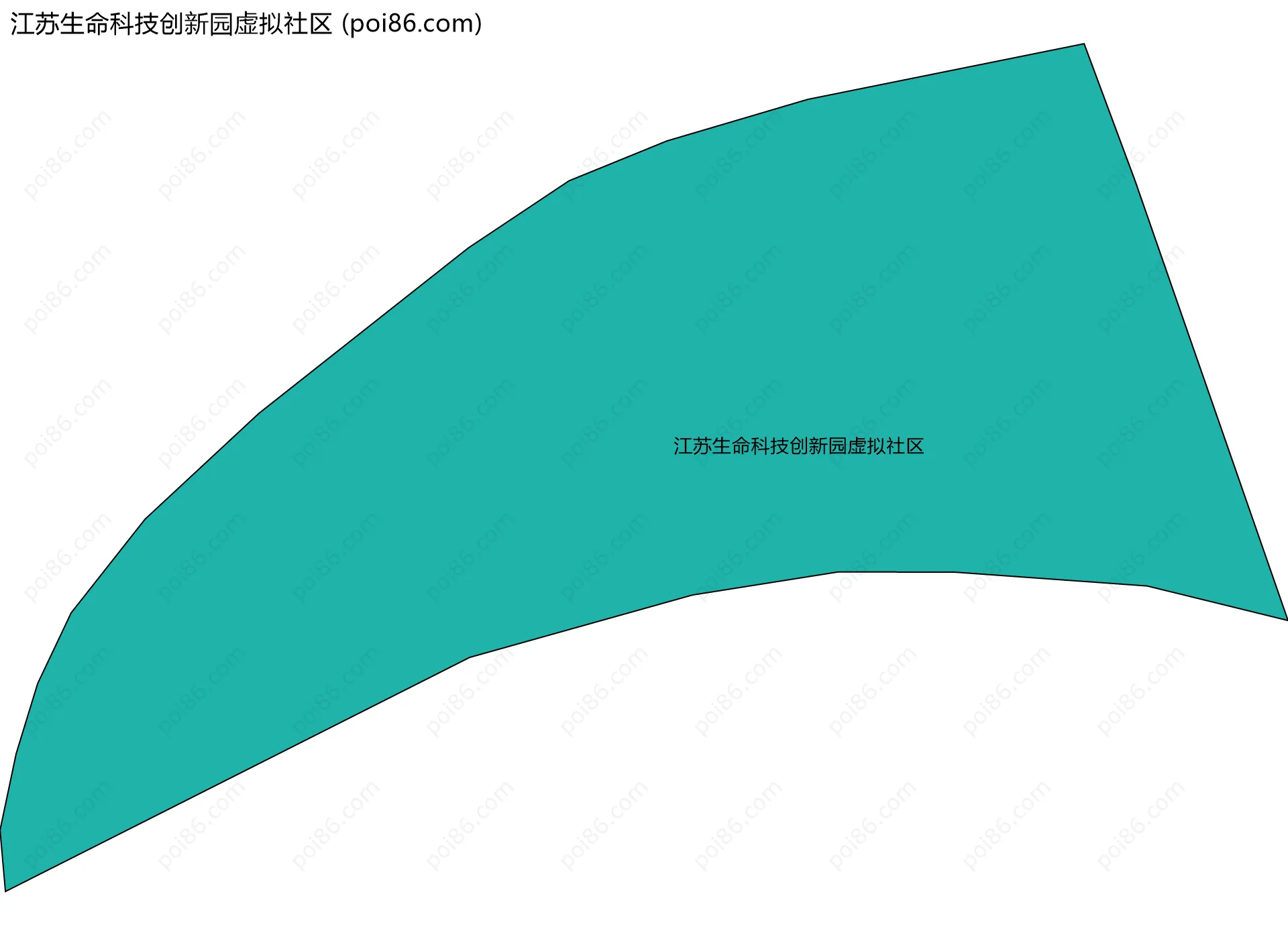 江苏生命科技创新园虚拟社区边界地图