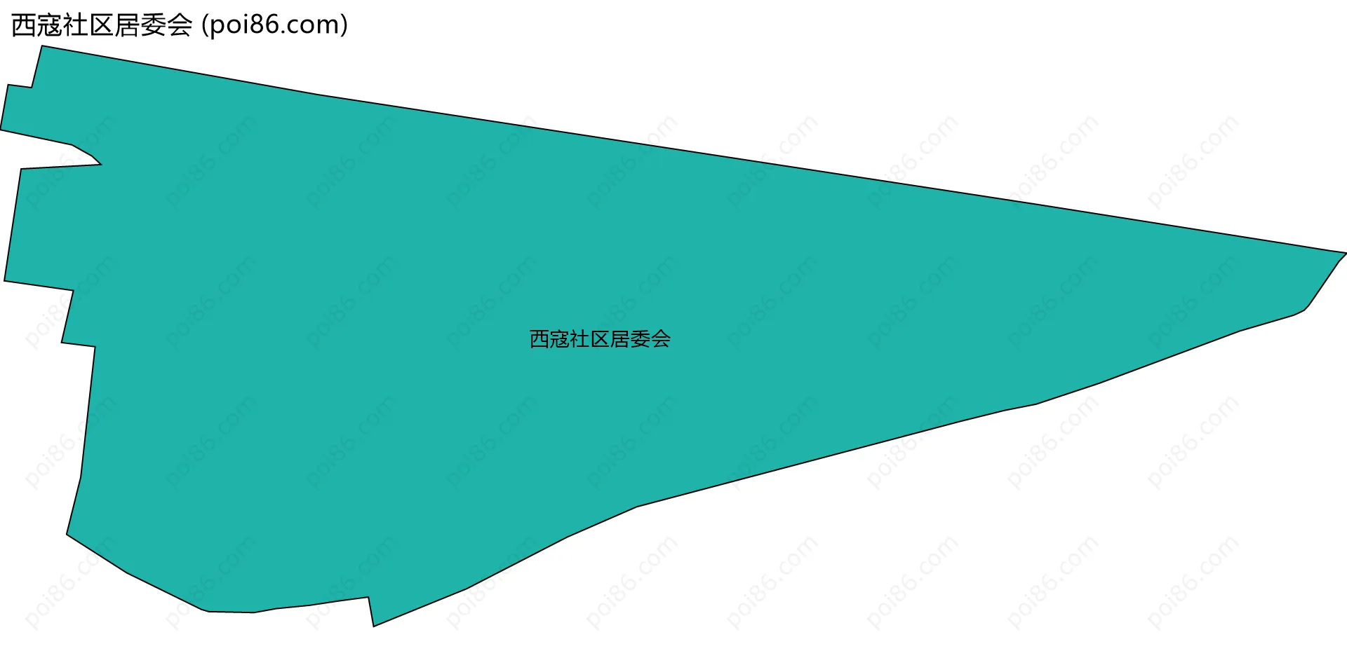 西寇社区居委会边界地图