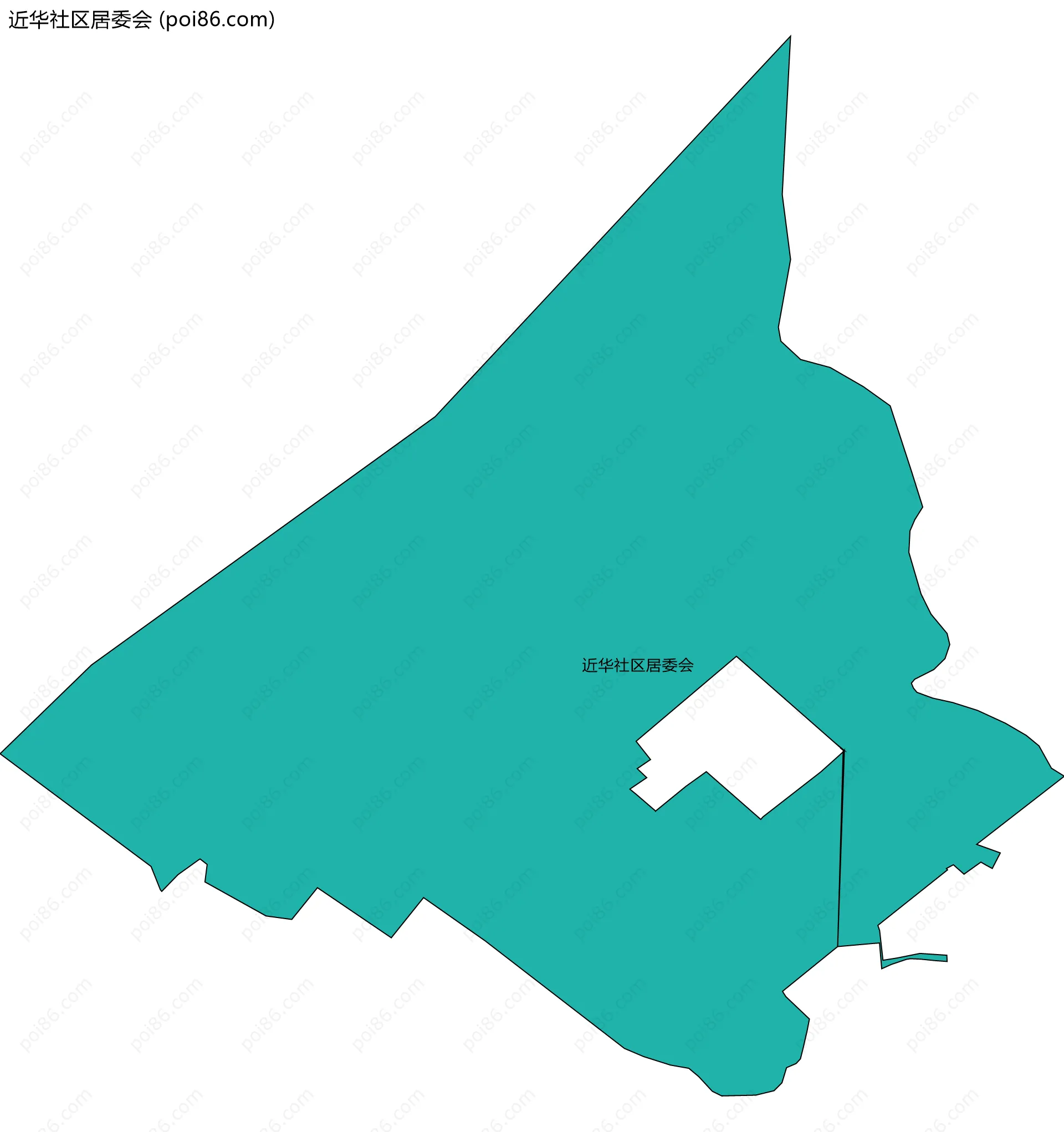 近华社区居委会边界地图