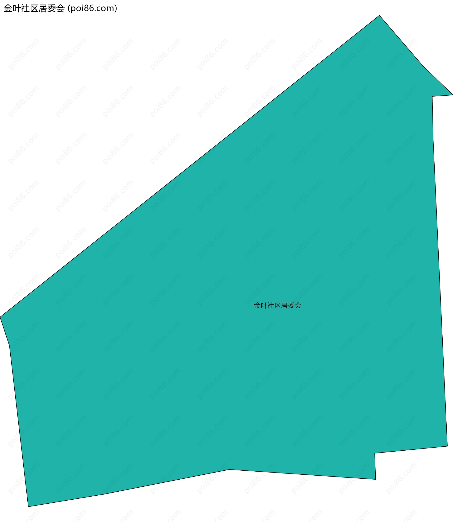 金叶社区居委会边界地图