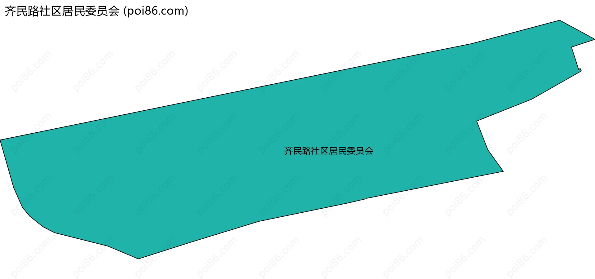 齐民路社区居民委员会边界地图