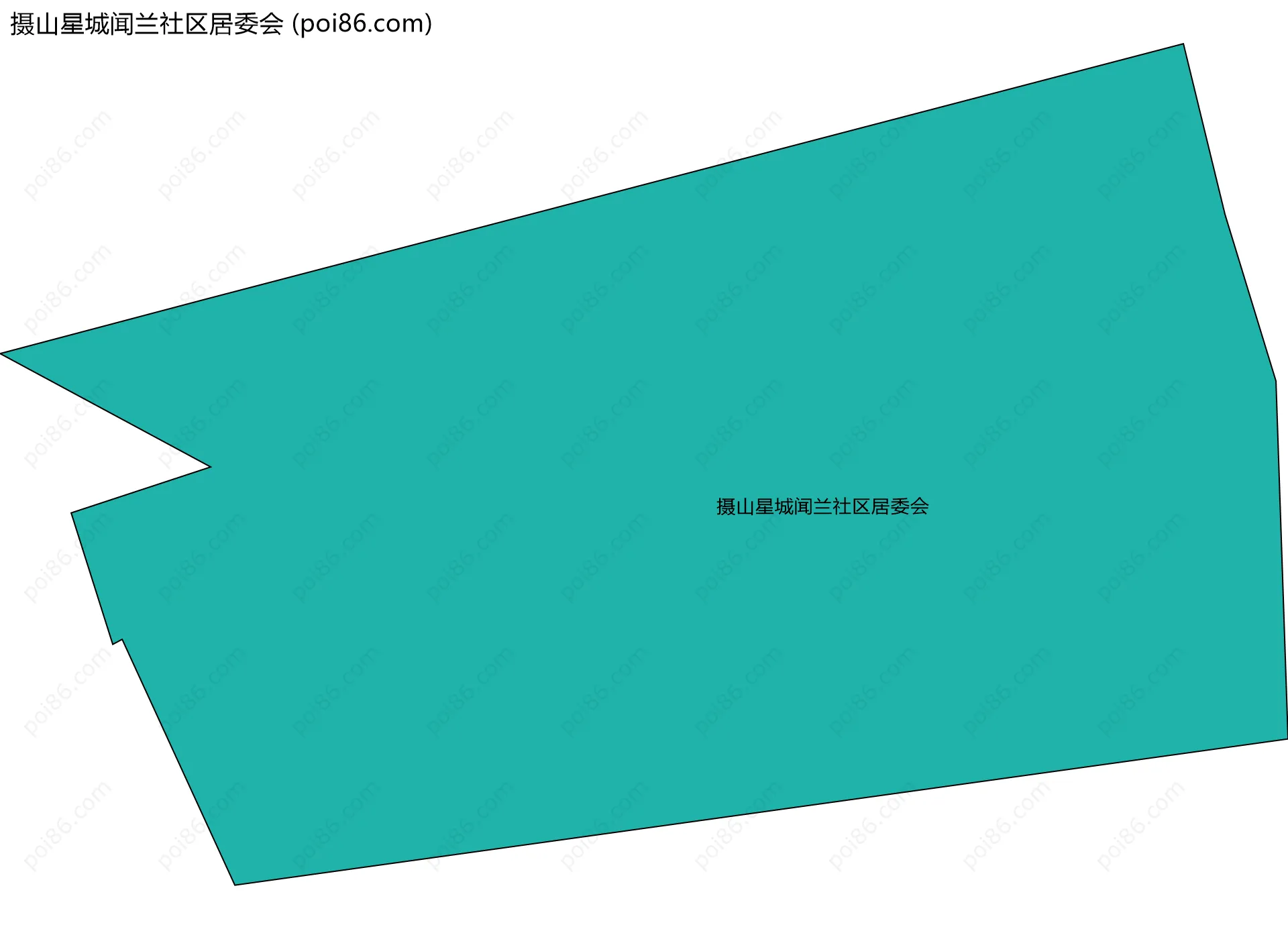 摄山星城闻兰社区居委会边界地图