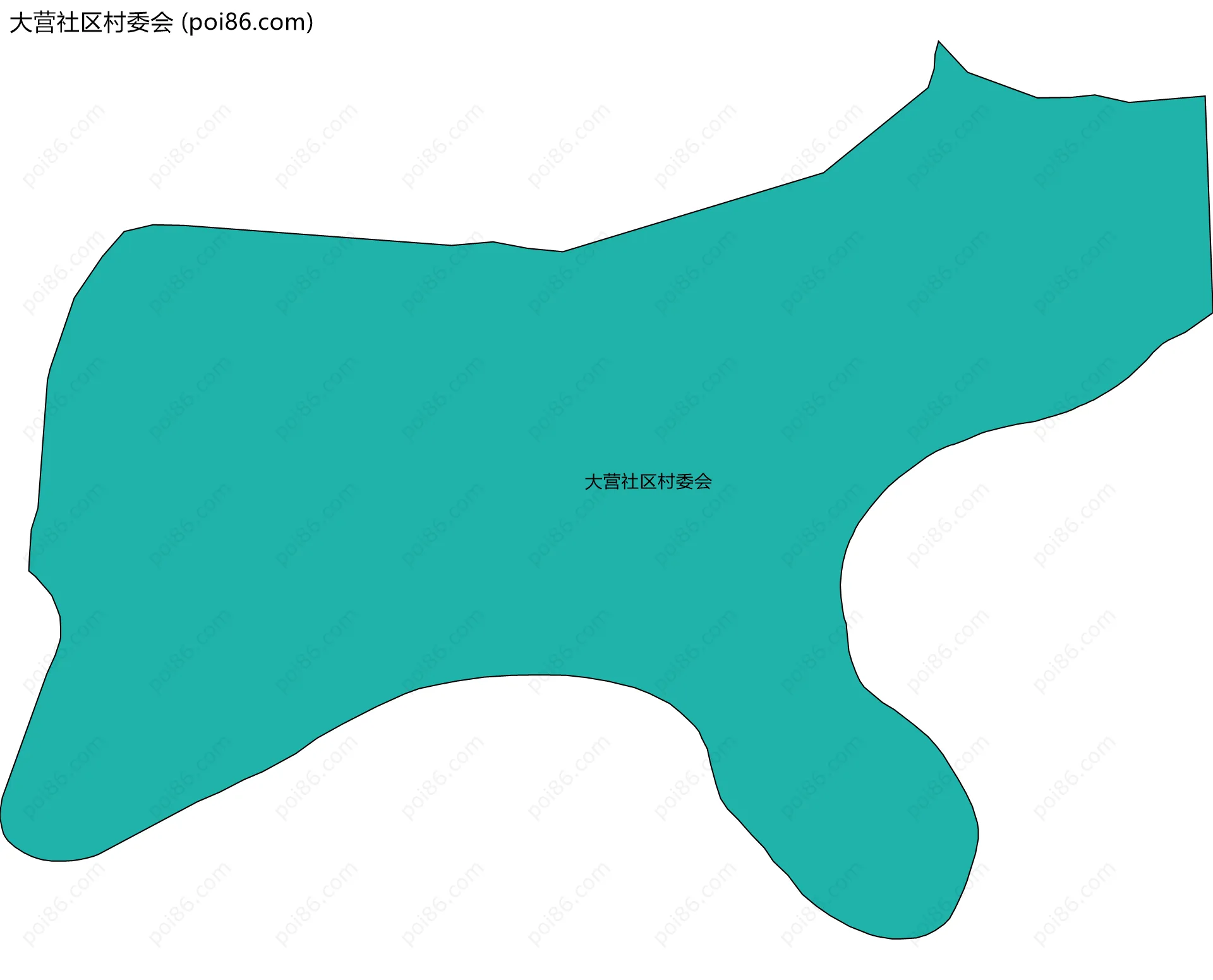 大营社区村委会边界地图