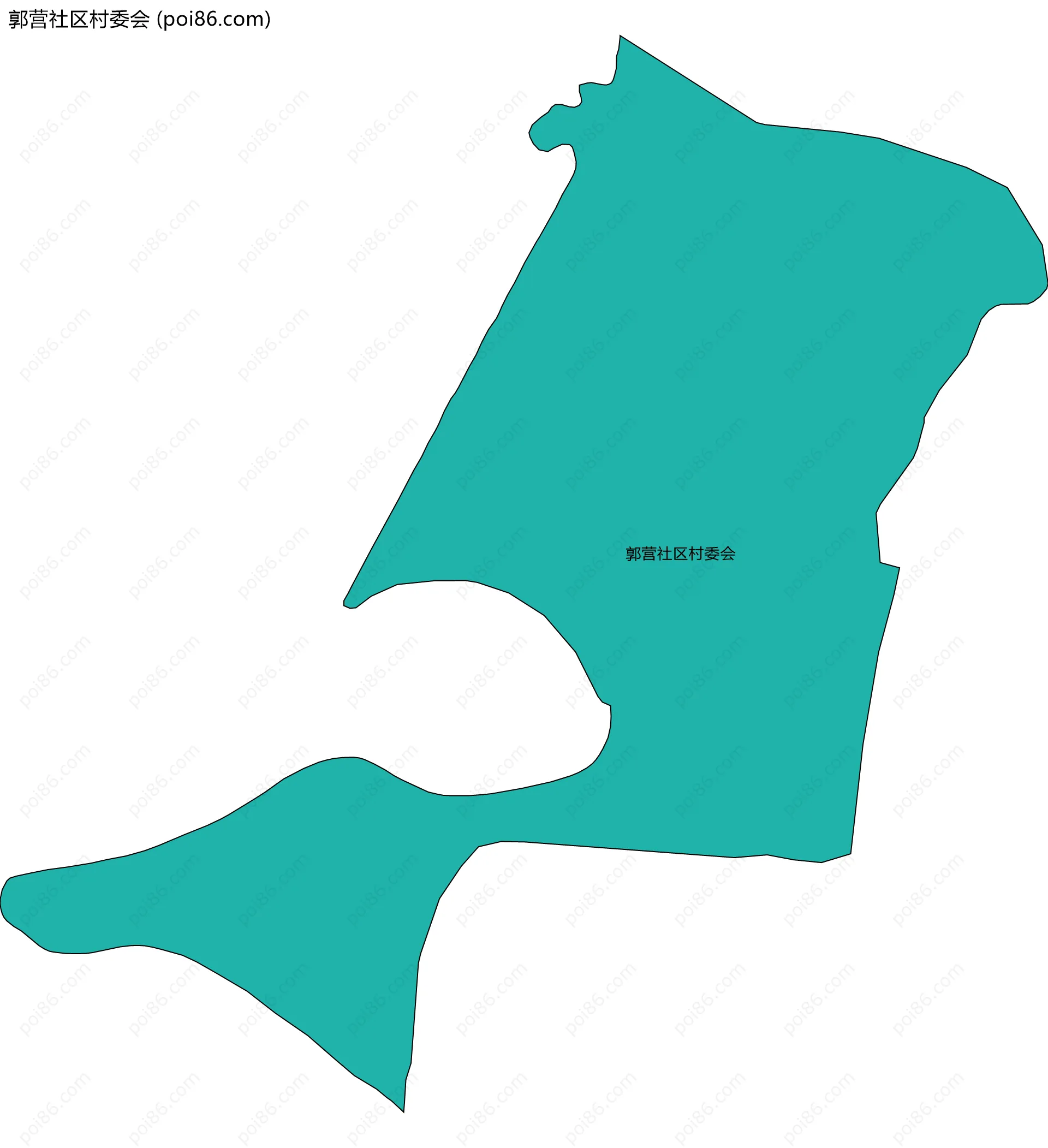 郭营社区村委会边界地图