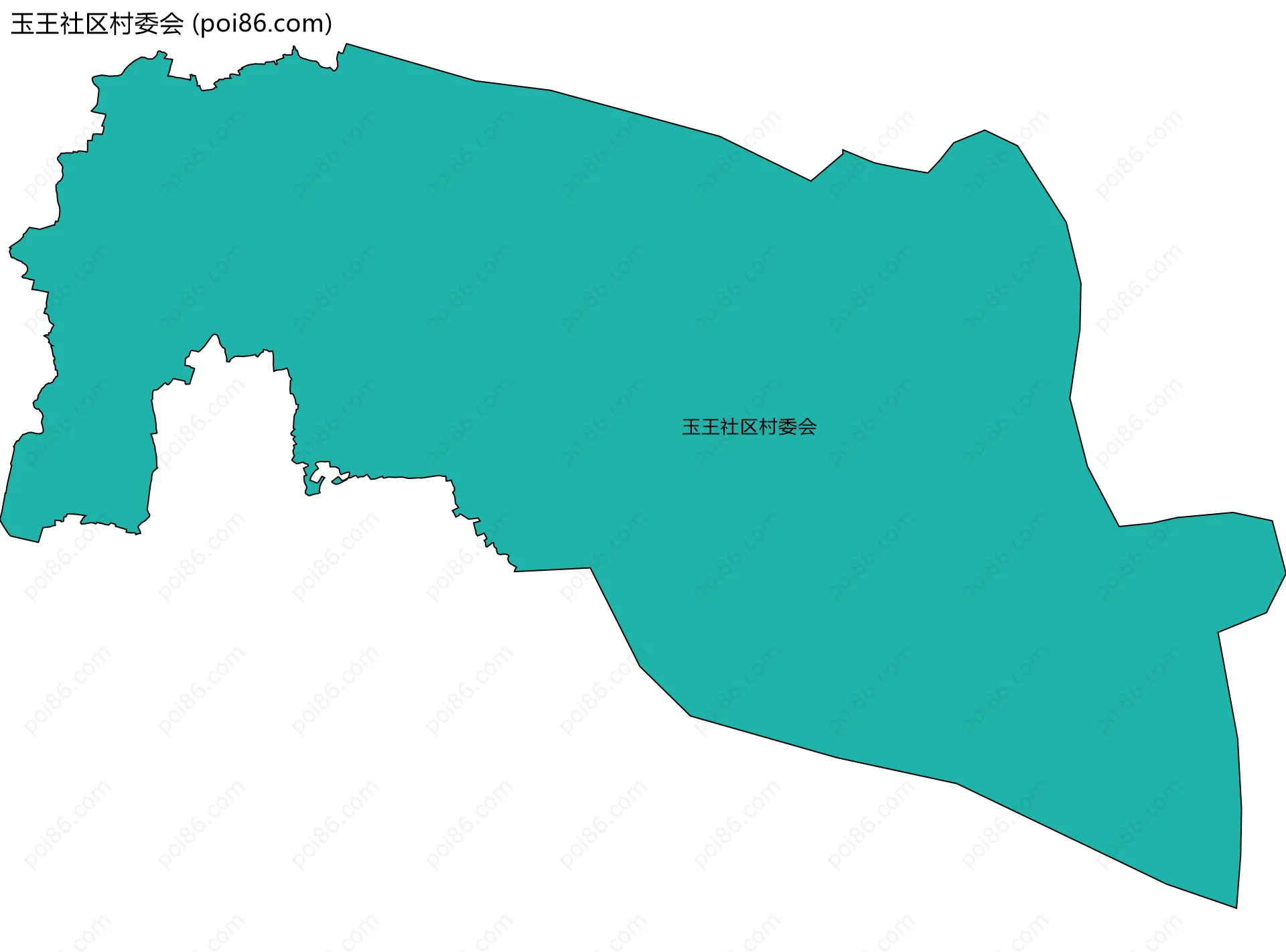 玉王社区村委会边界地图
