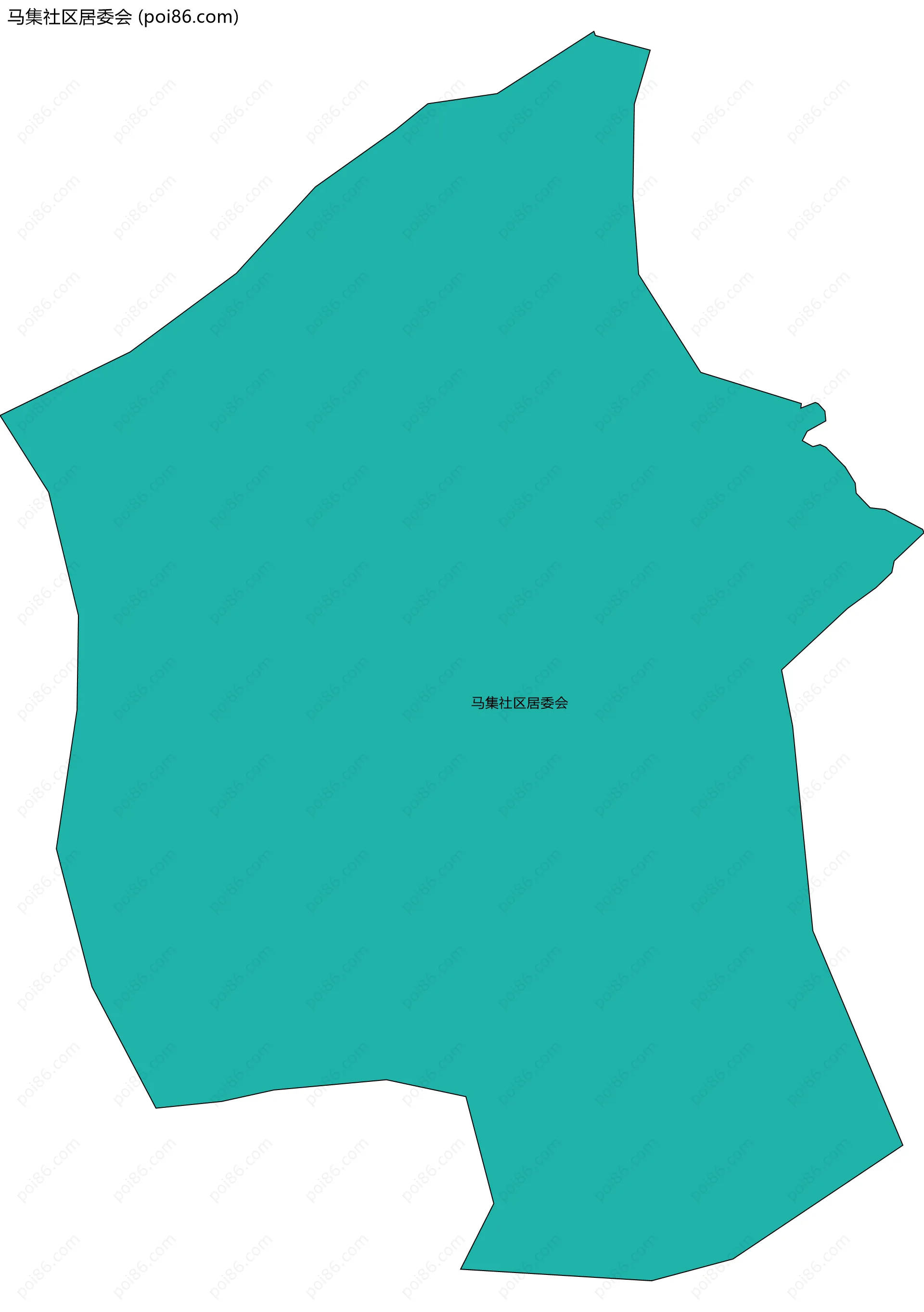马集社区居委会边界地图