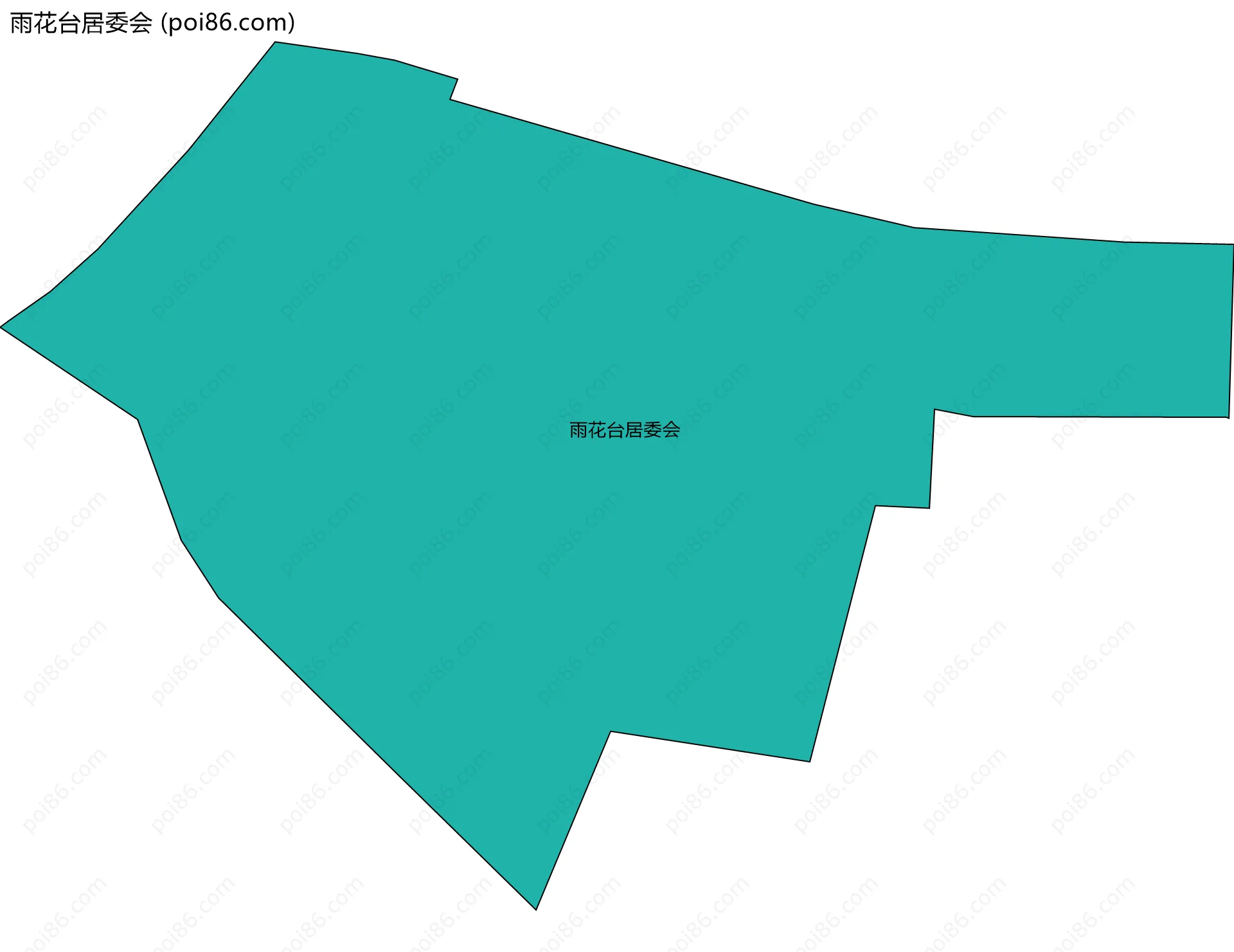 雨花台居委会边界地图
