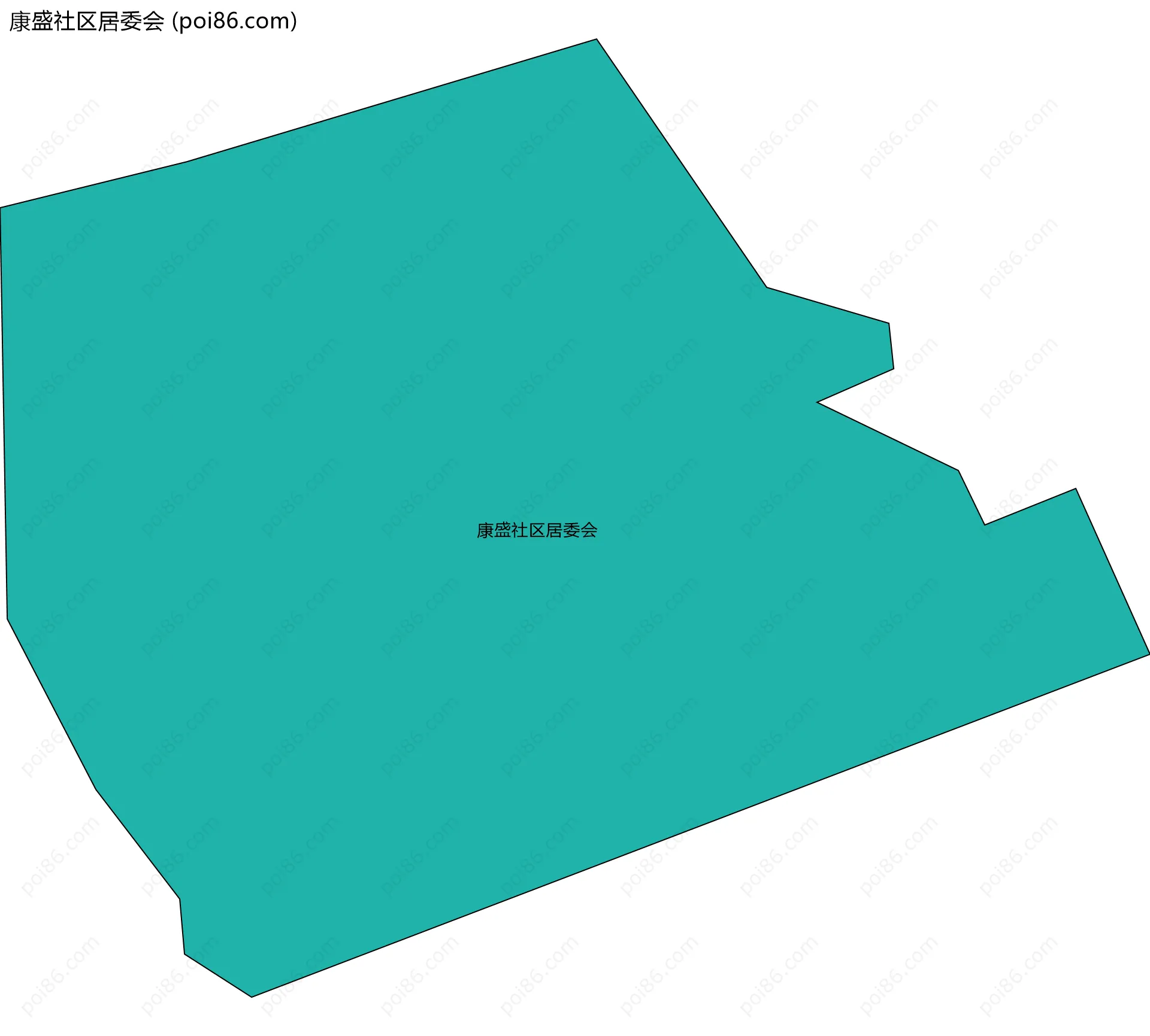 康盛社区居委会边界地图