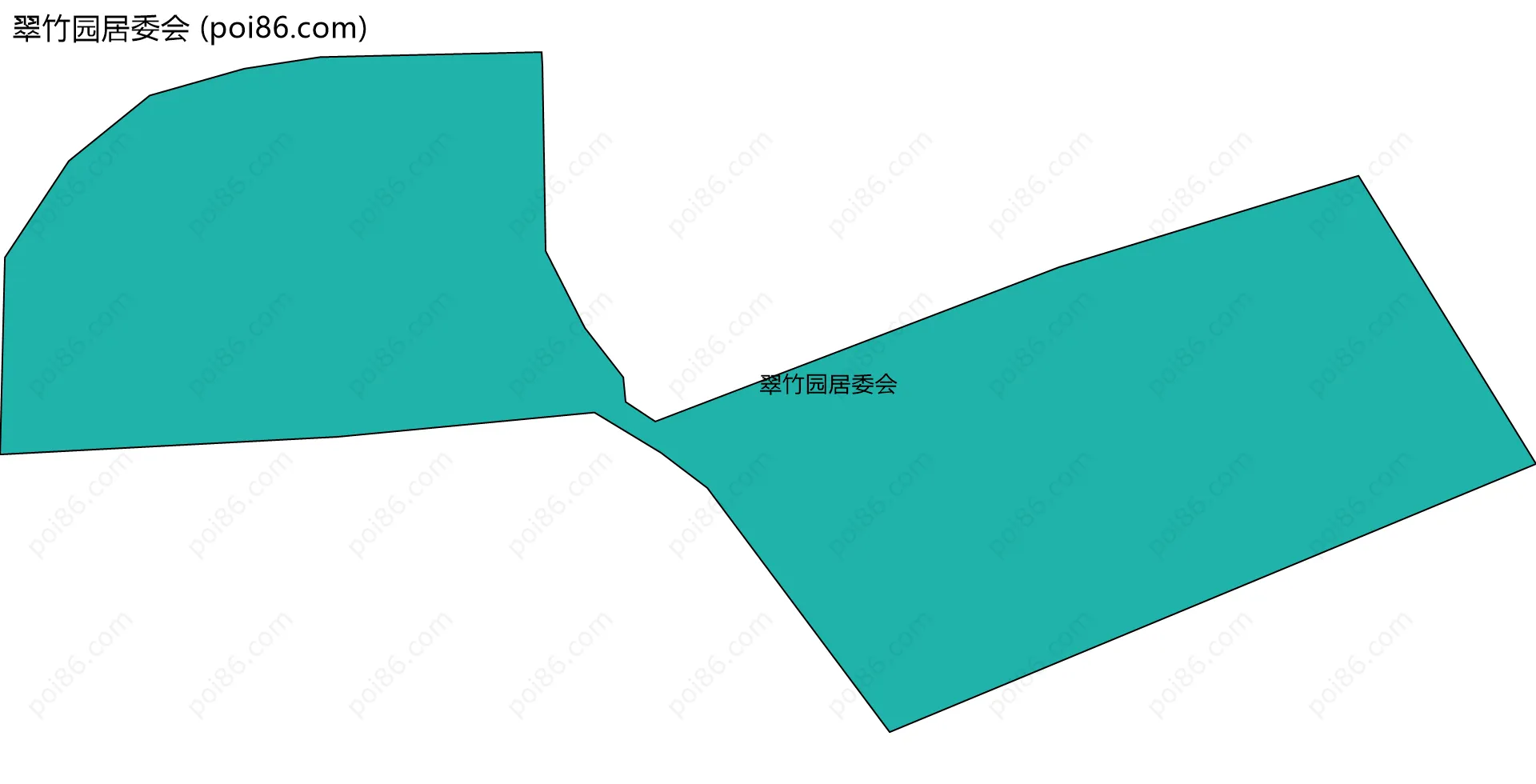 翠竹园居委会边界地图