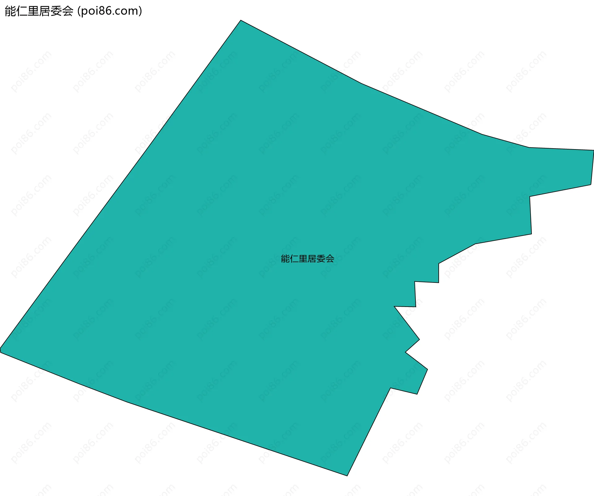 能仁里居委会边界地图