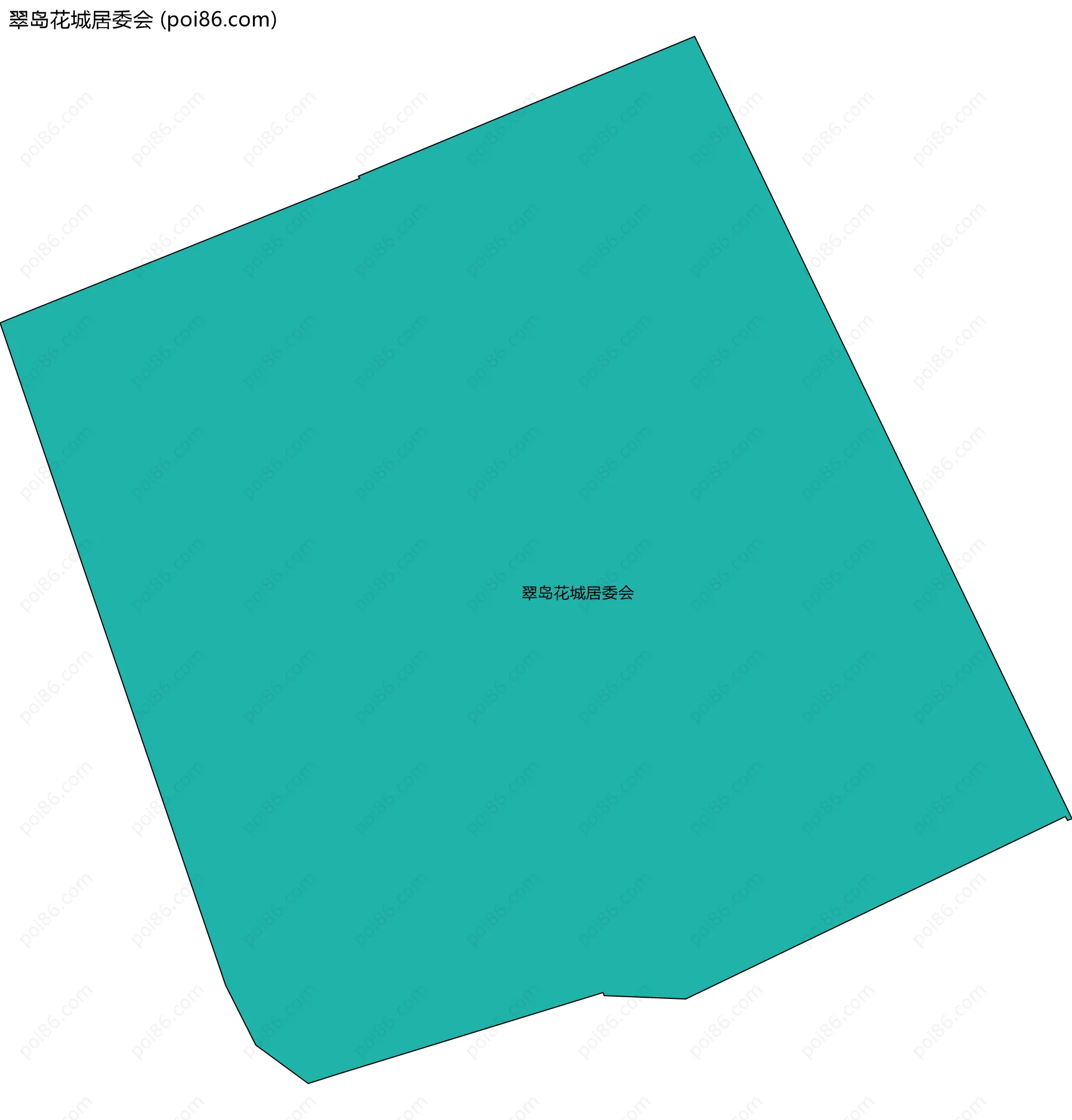 翠岛花城居委会边界地图