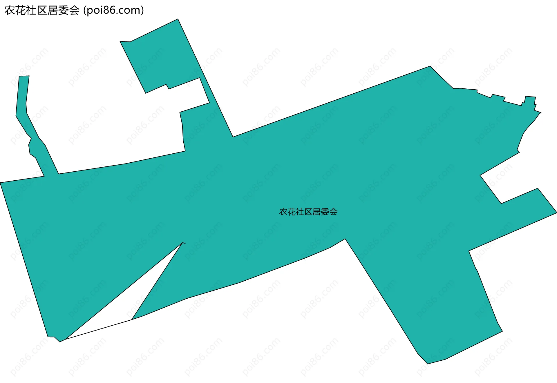 农花社区居委会边界地图