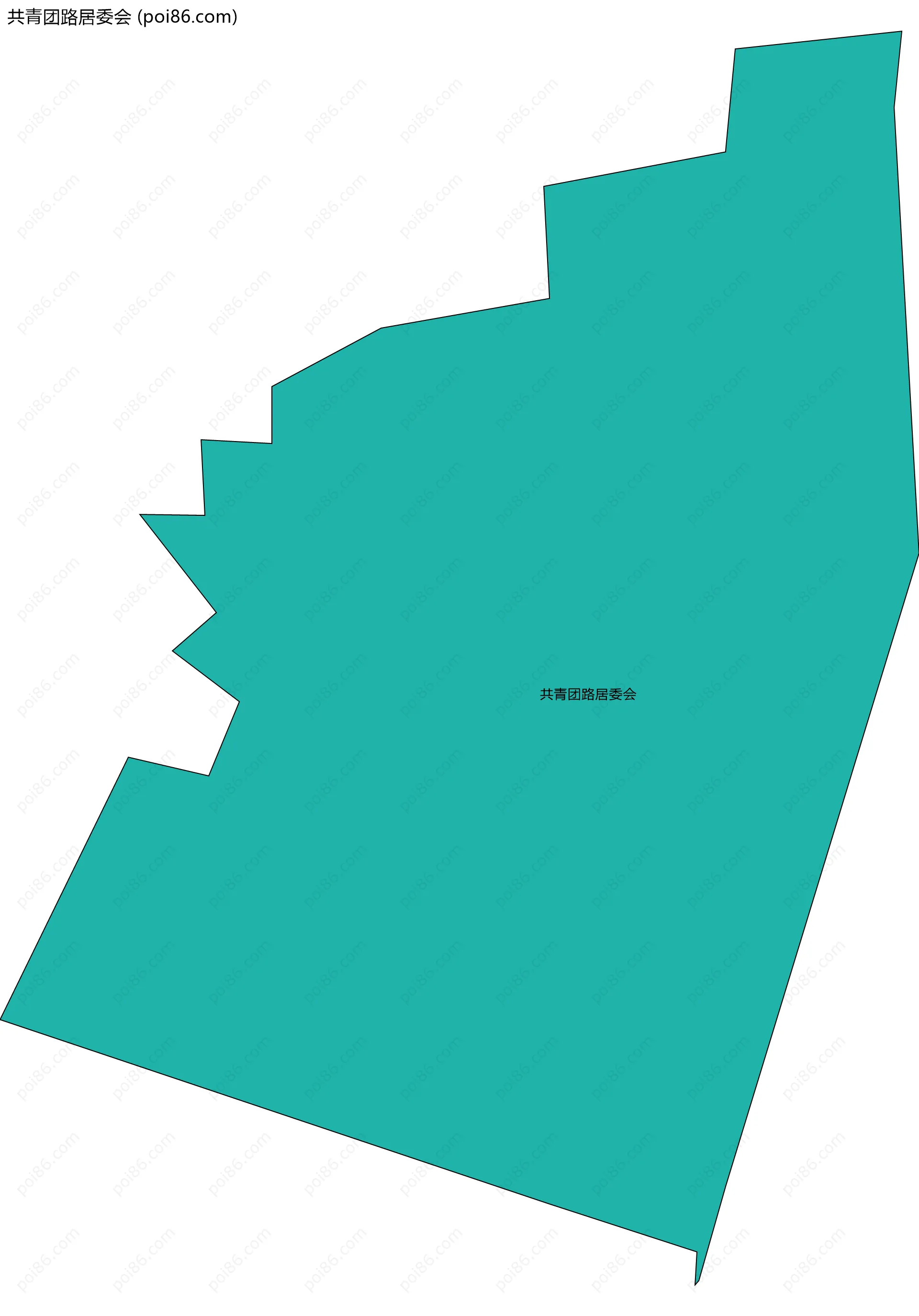 共青团路居委会边界地图
