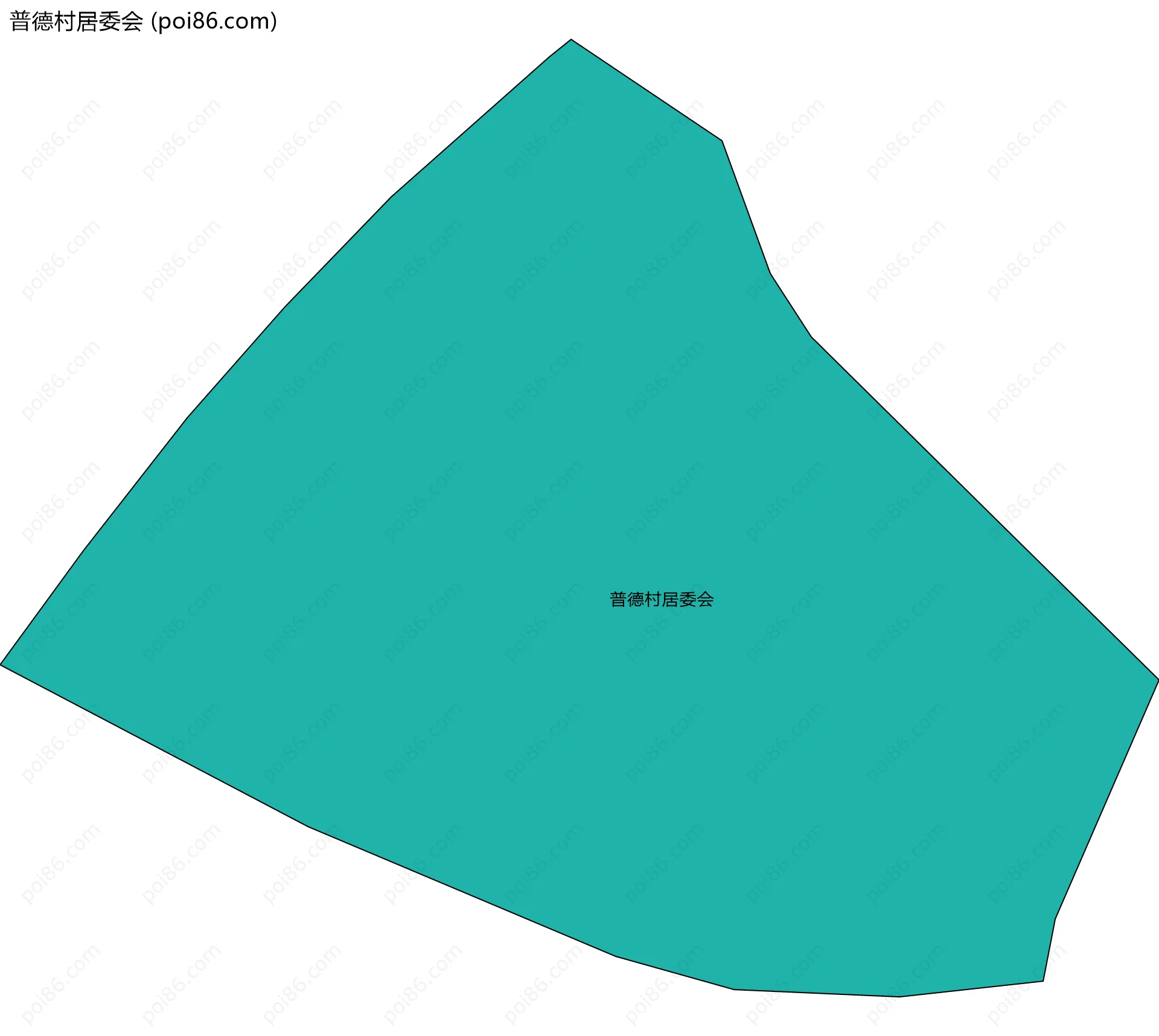 普德村居委会边界地图