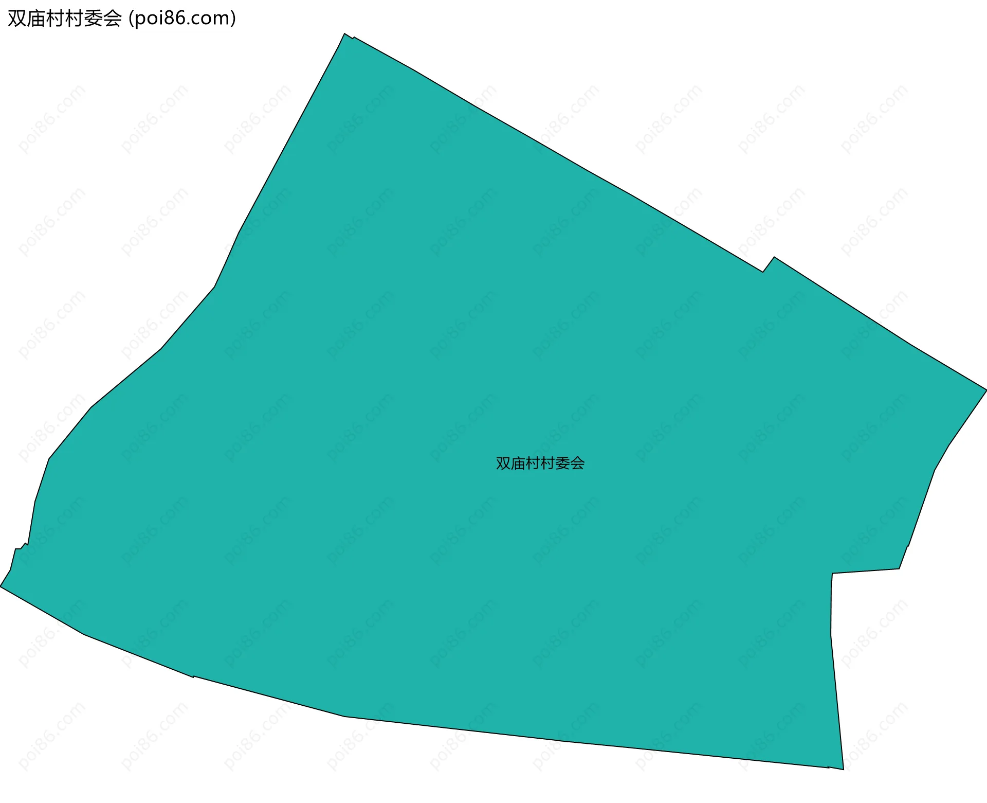 双庙村村委会边界地图