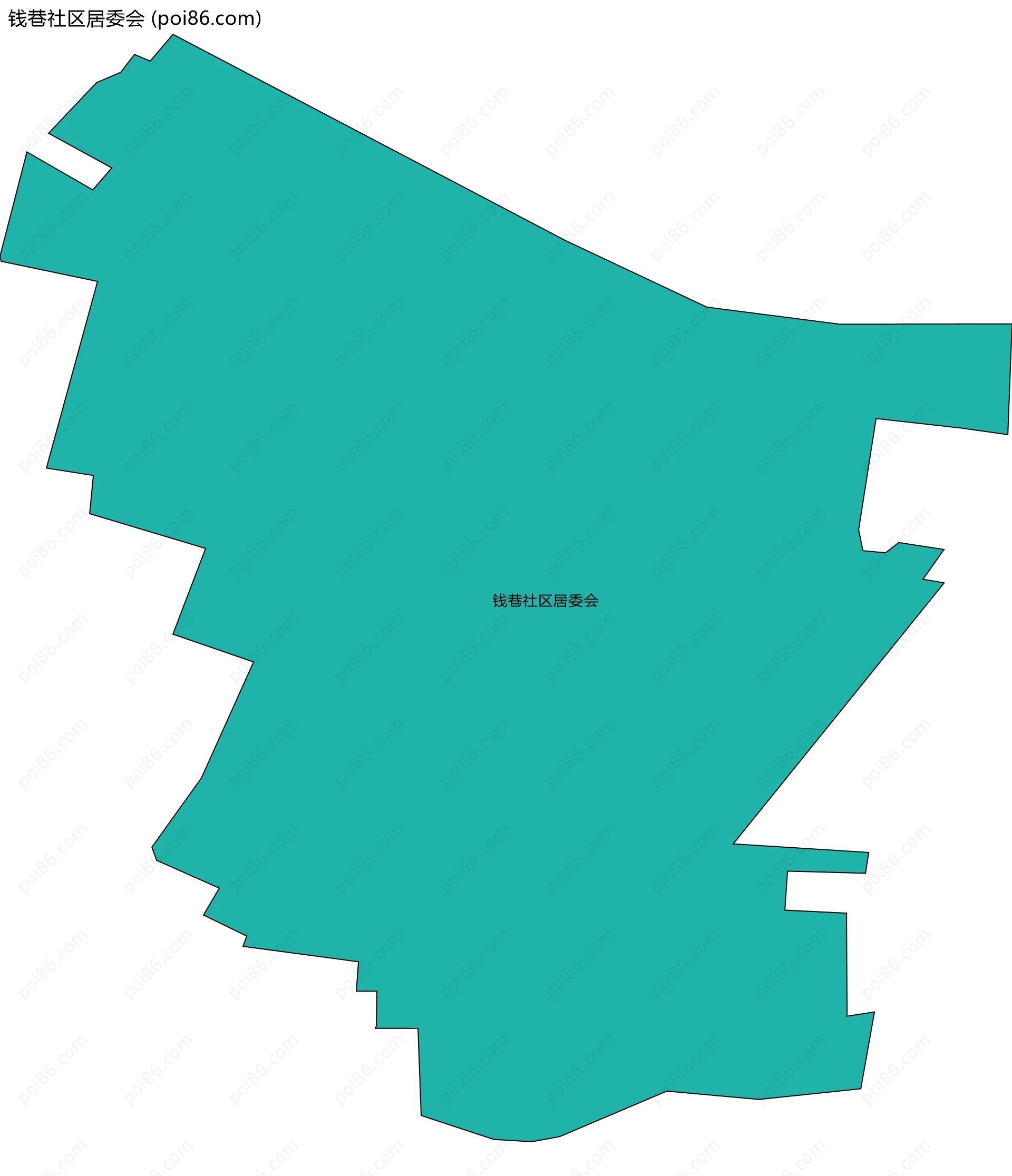 钱巷社区居委会边界地图
