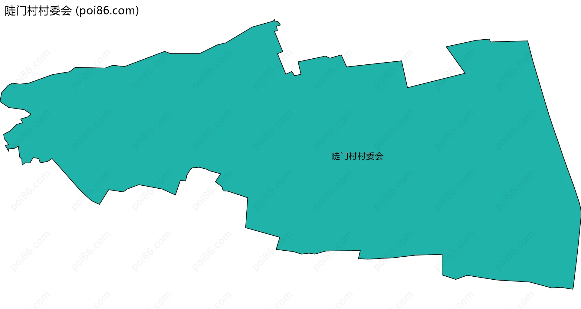 陡门村村委会边界地图