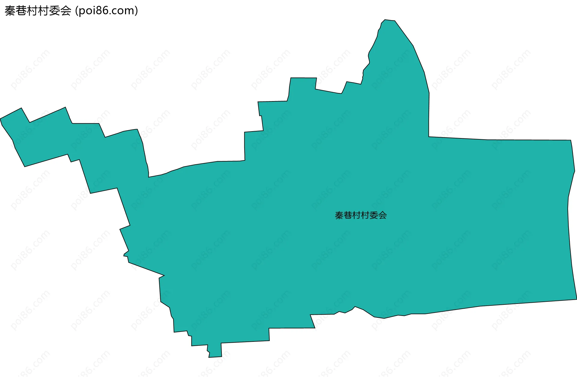 秦巷村村委会边界地图