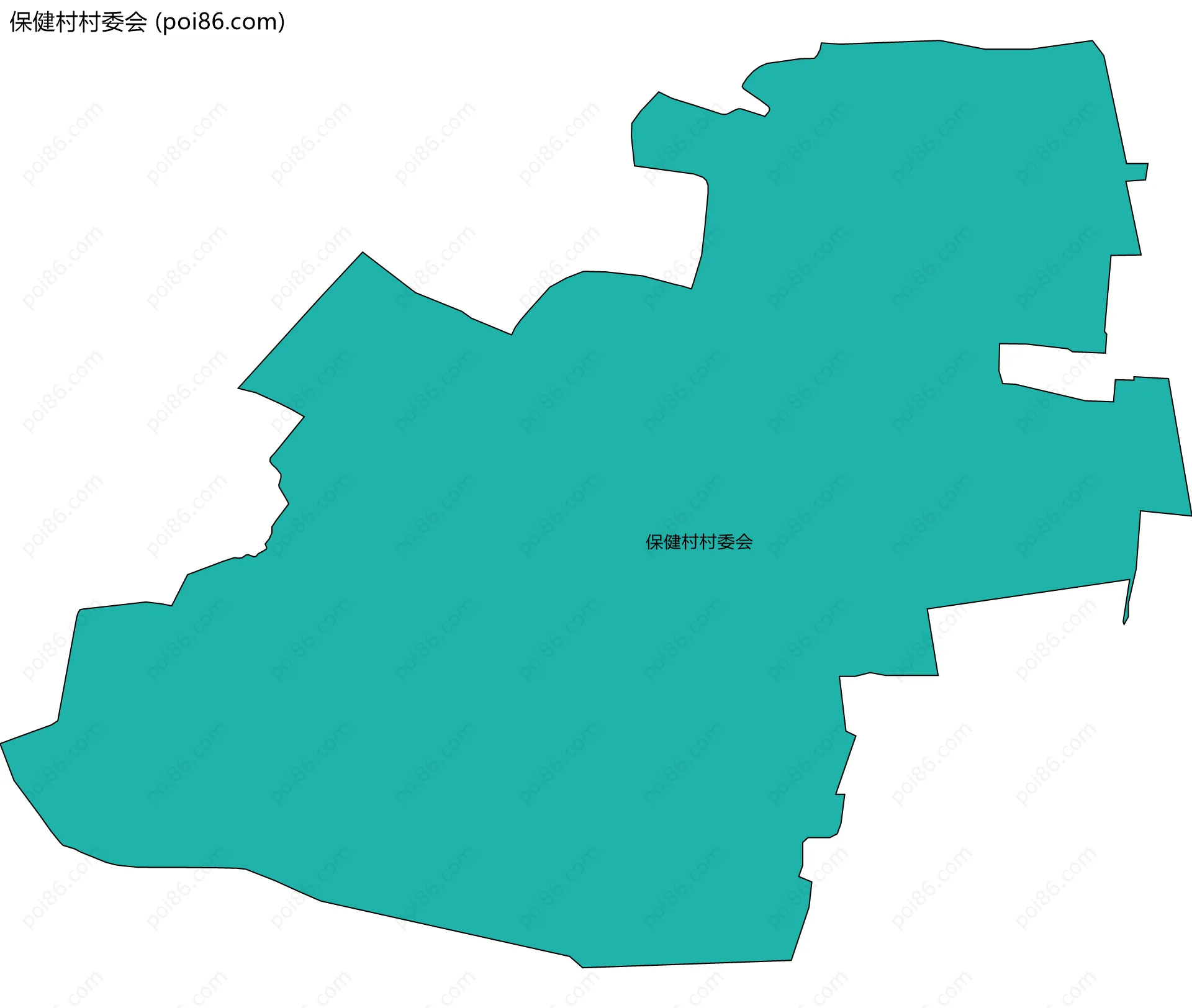 保健村村委会边界地图