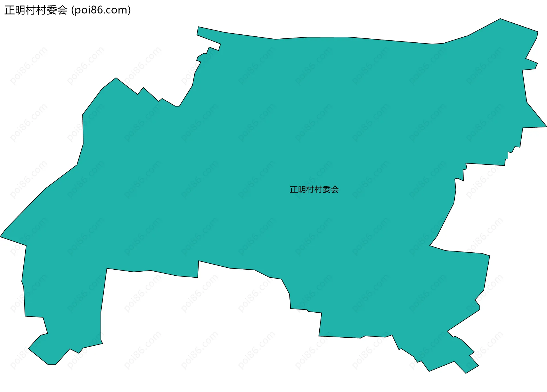 正明村村委会边界地图