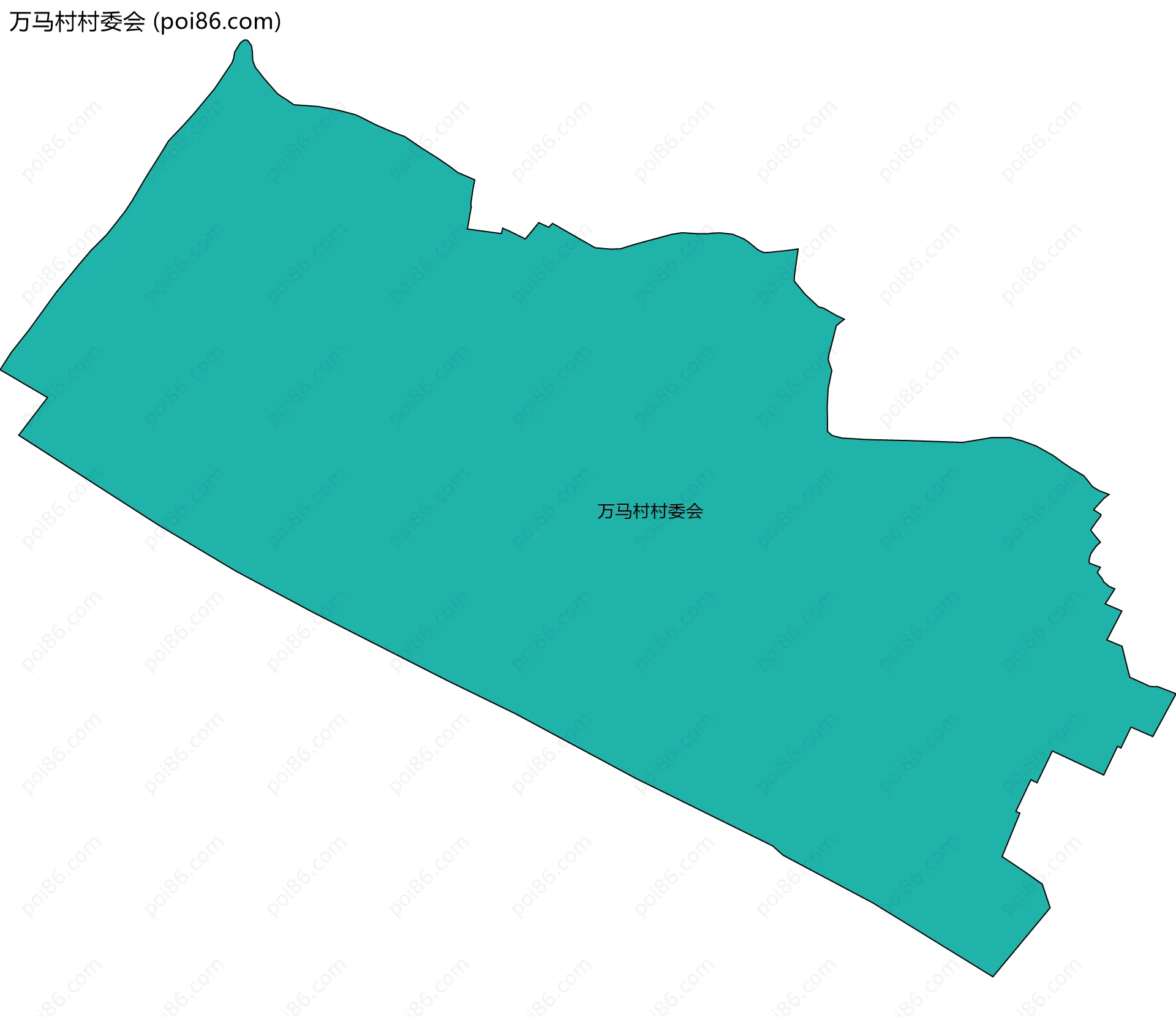 万马村村委会边界地图