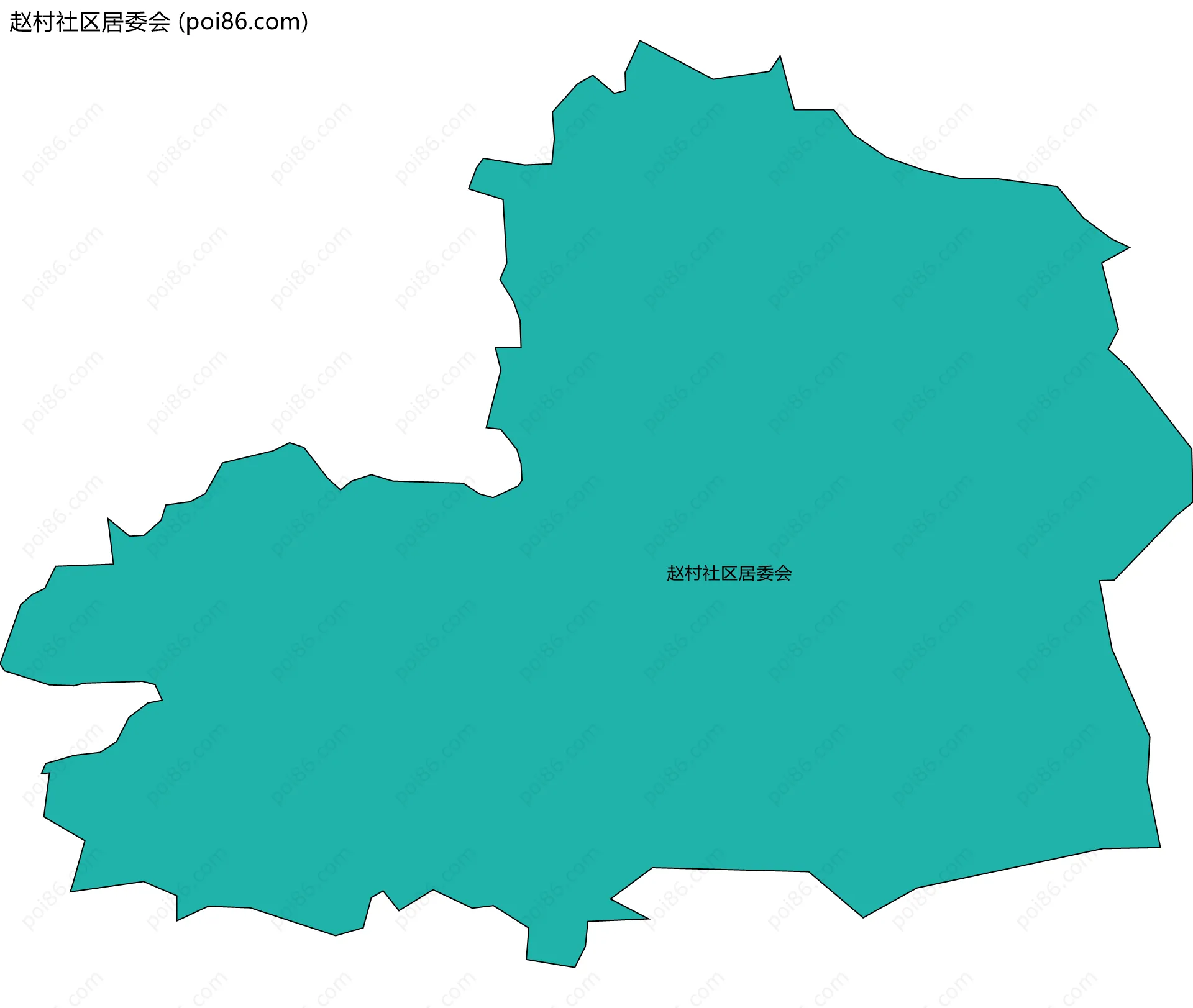 赵村社区居委会边界地图