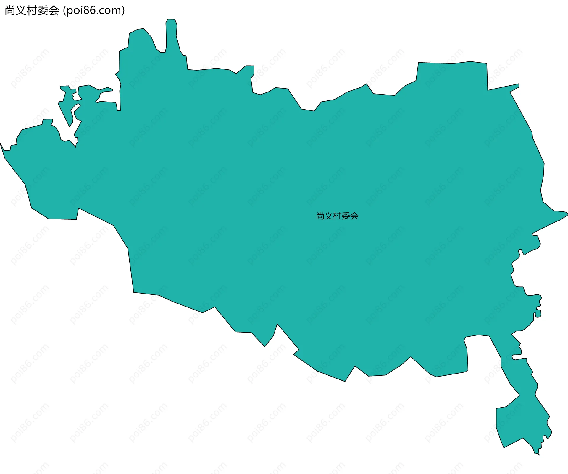 尚义村委会边界地图