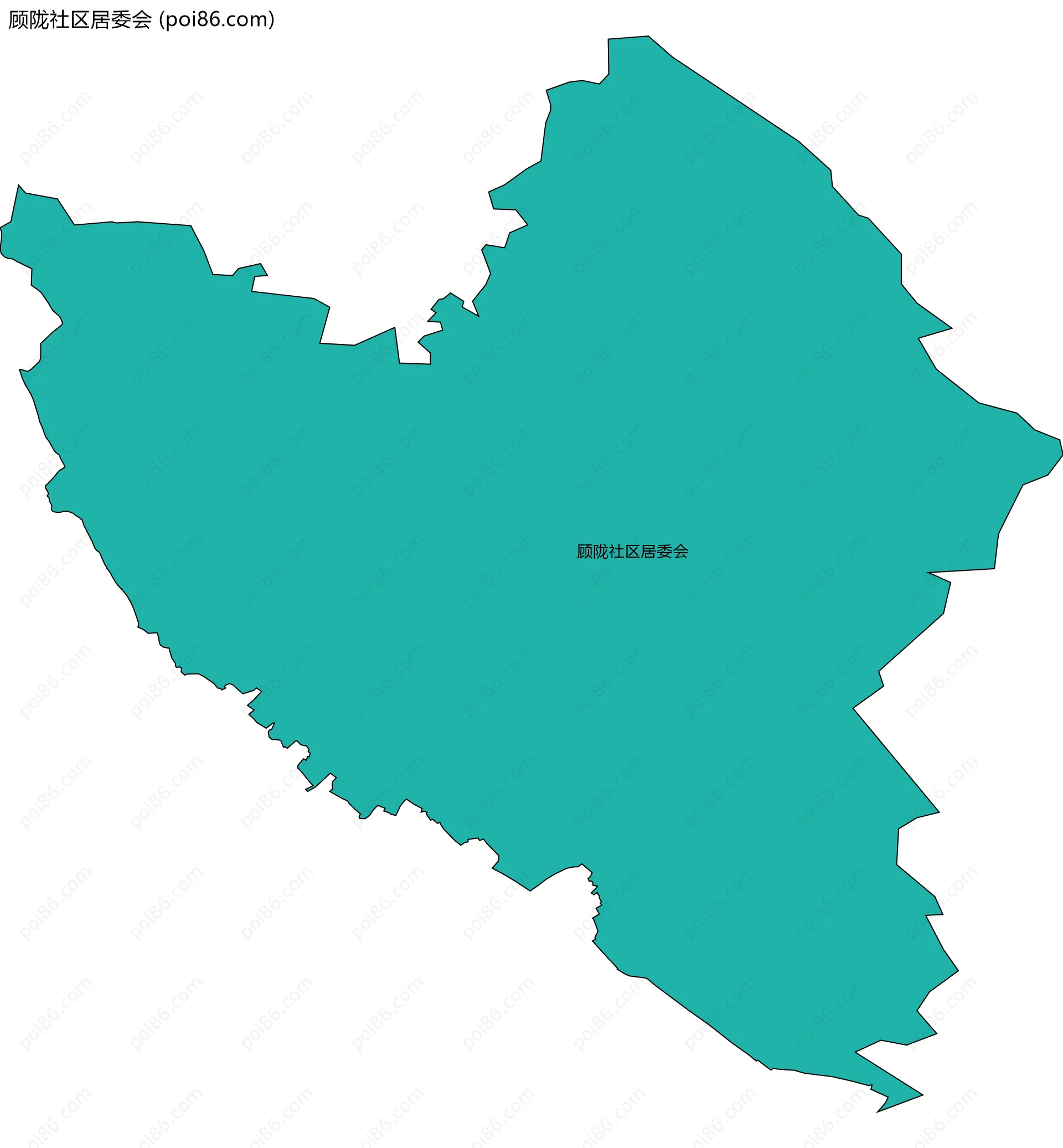 顾陇社区居委会边界地图
