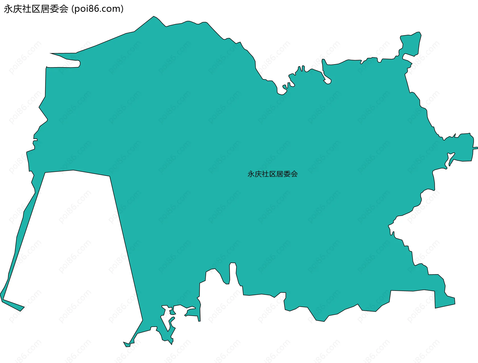 永庆社区居委会边界地图