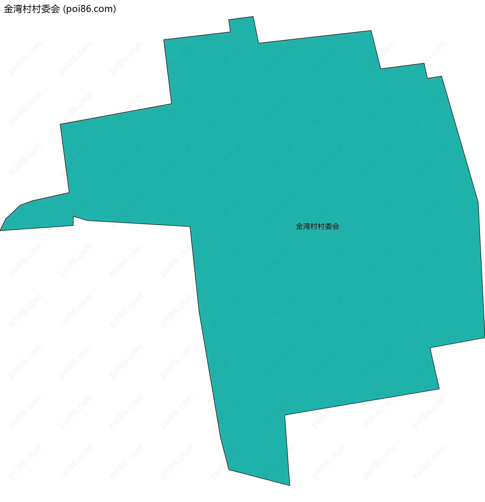金湾村村委会边界地图