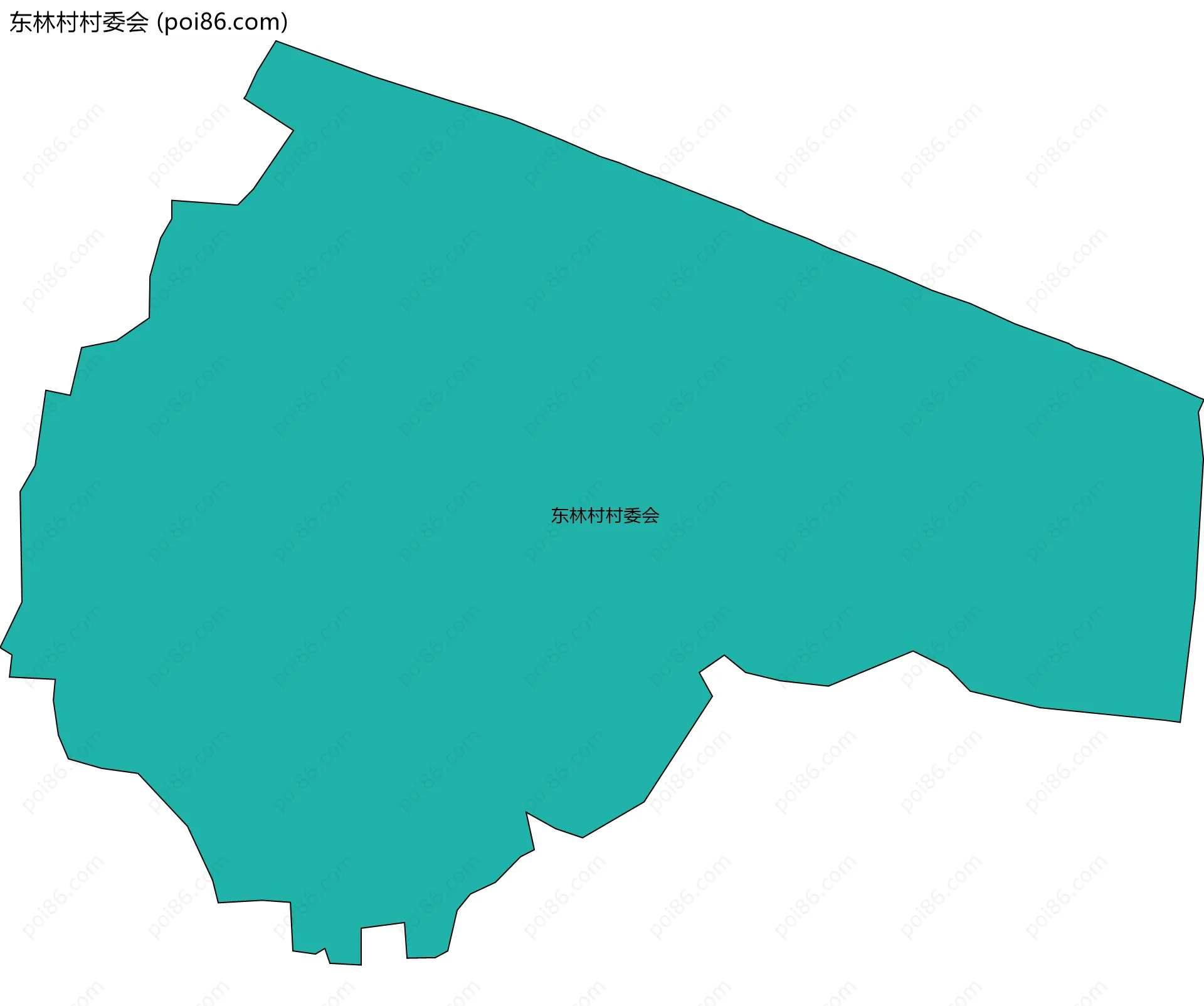 东林村村委会边界地图