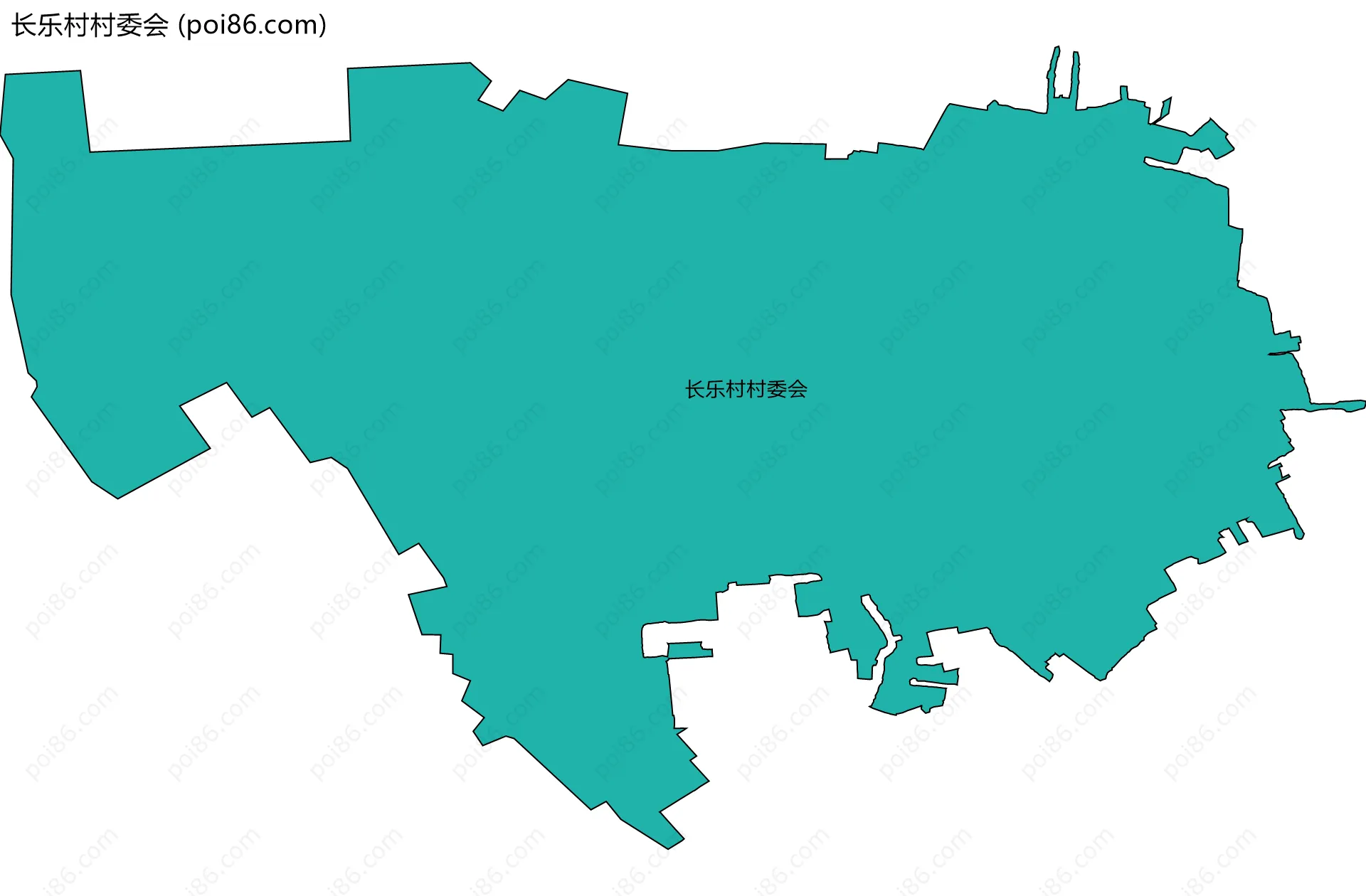 长乐村村委会边界地图