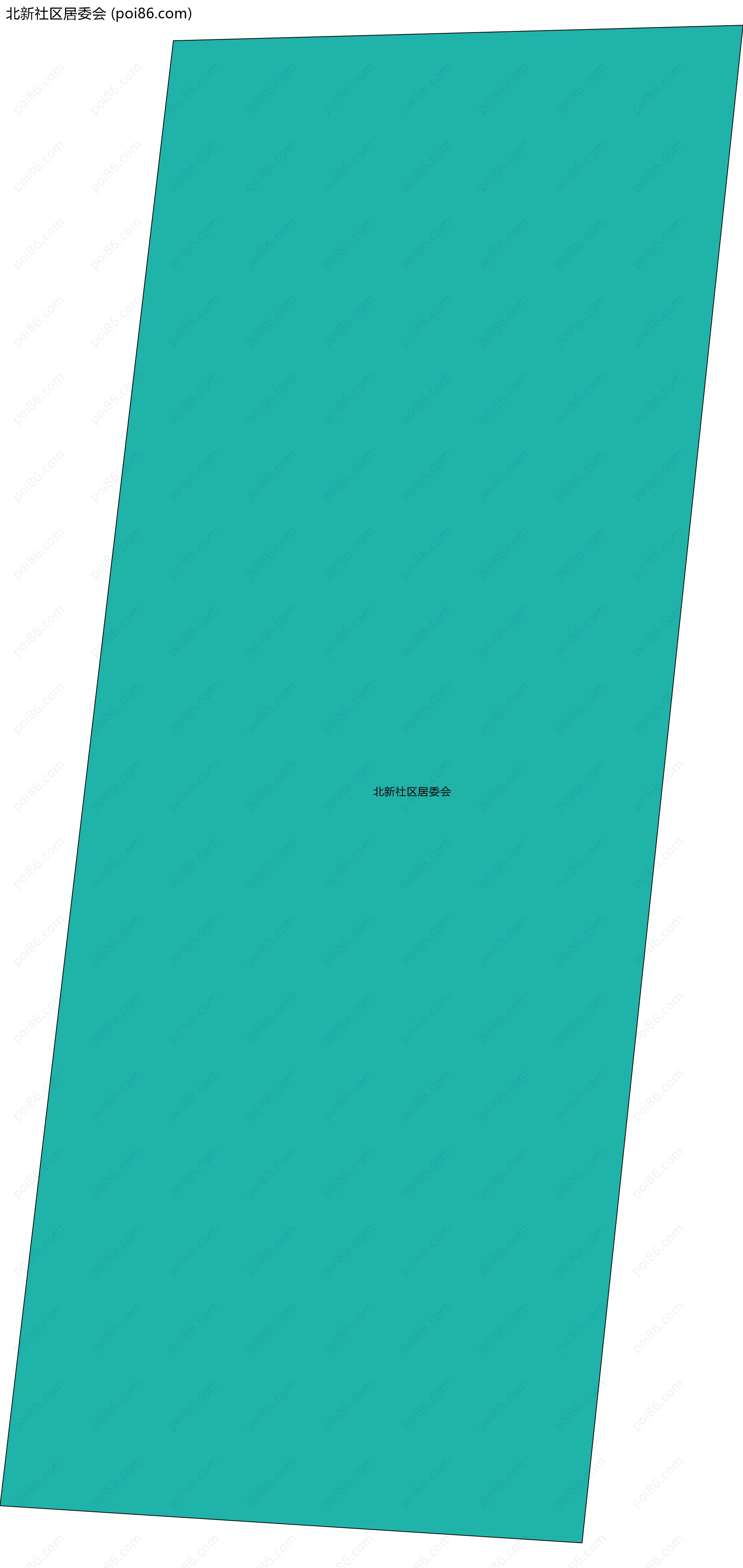 北新社区居委会边界地图