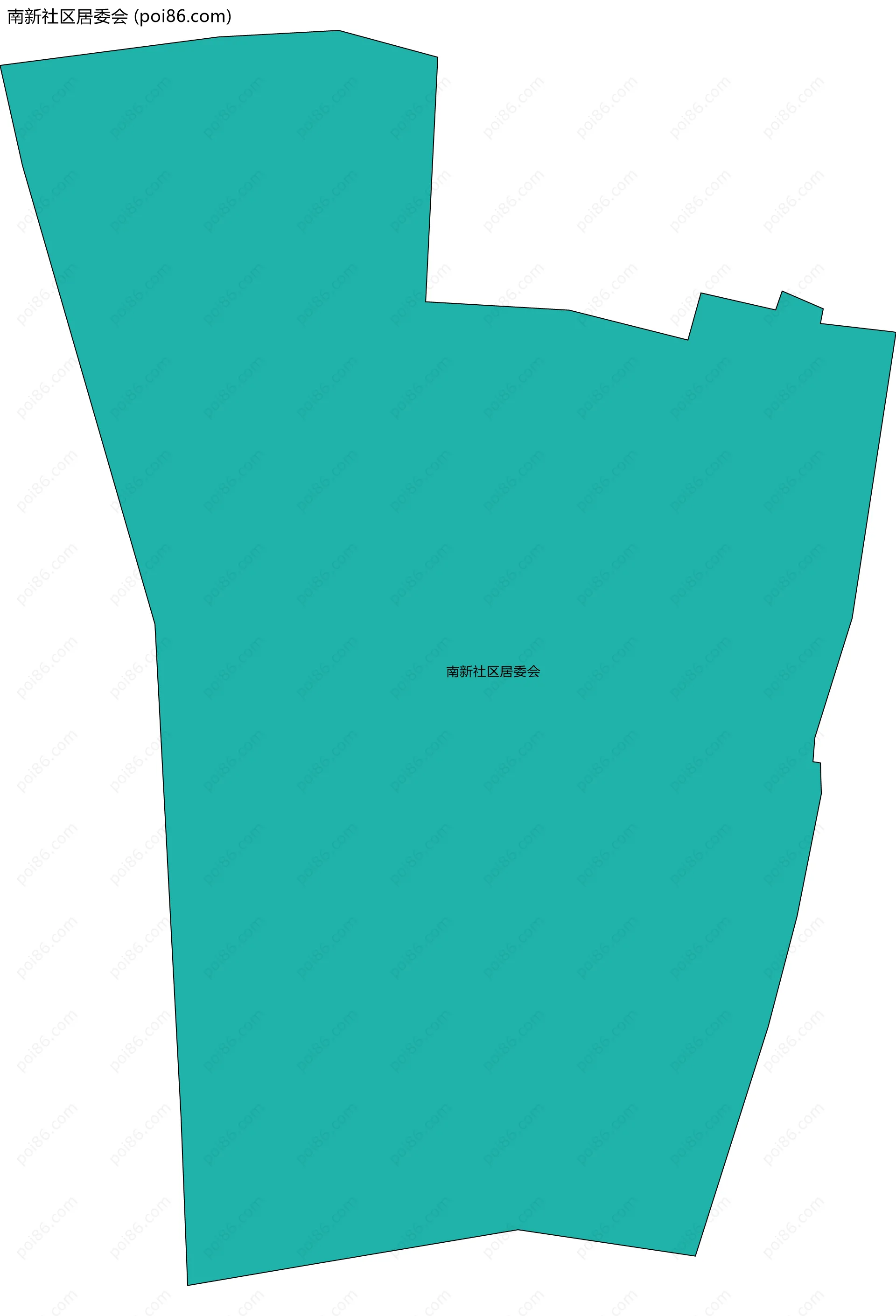 南新社区居委会边界地图