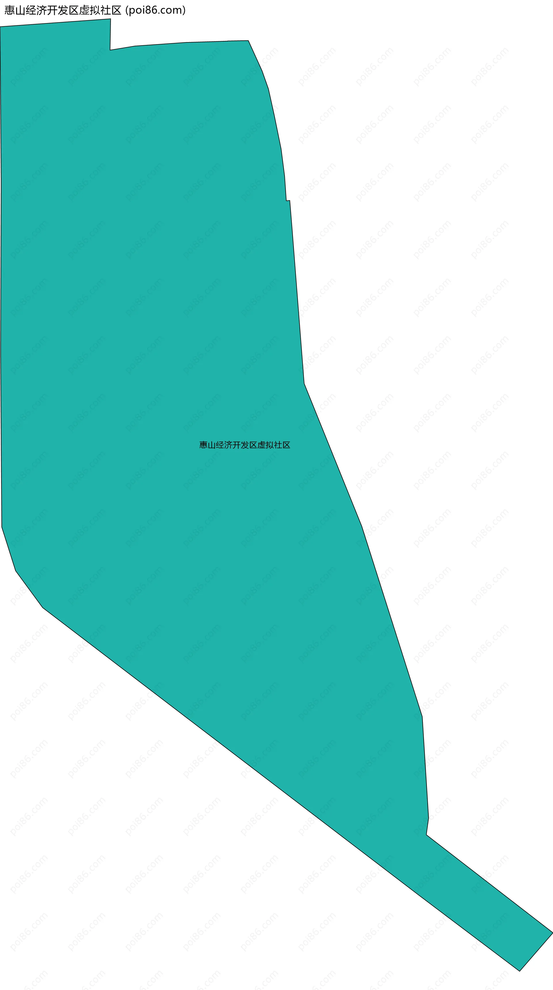 惠山经济开发区虚拟社区边界地图
