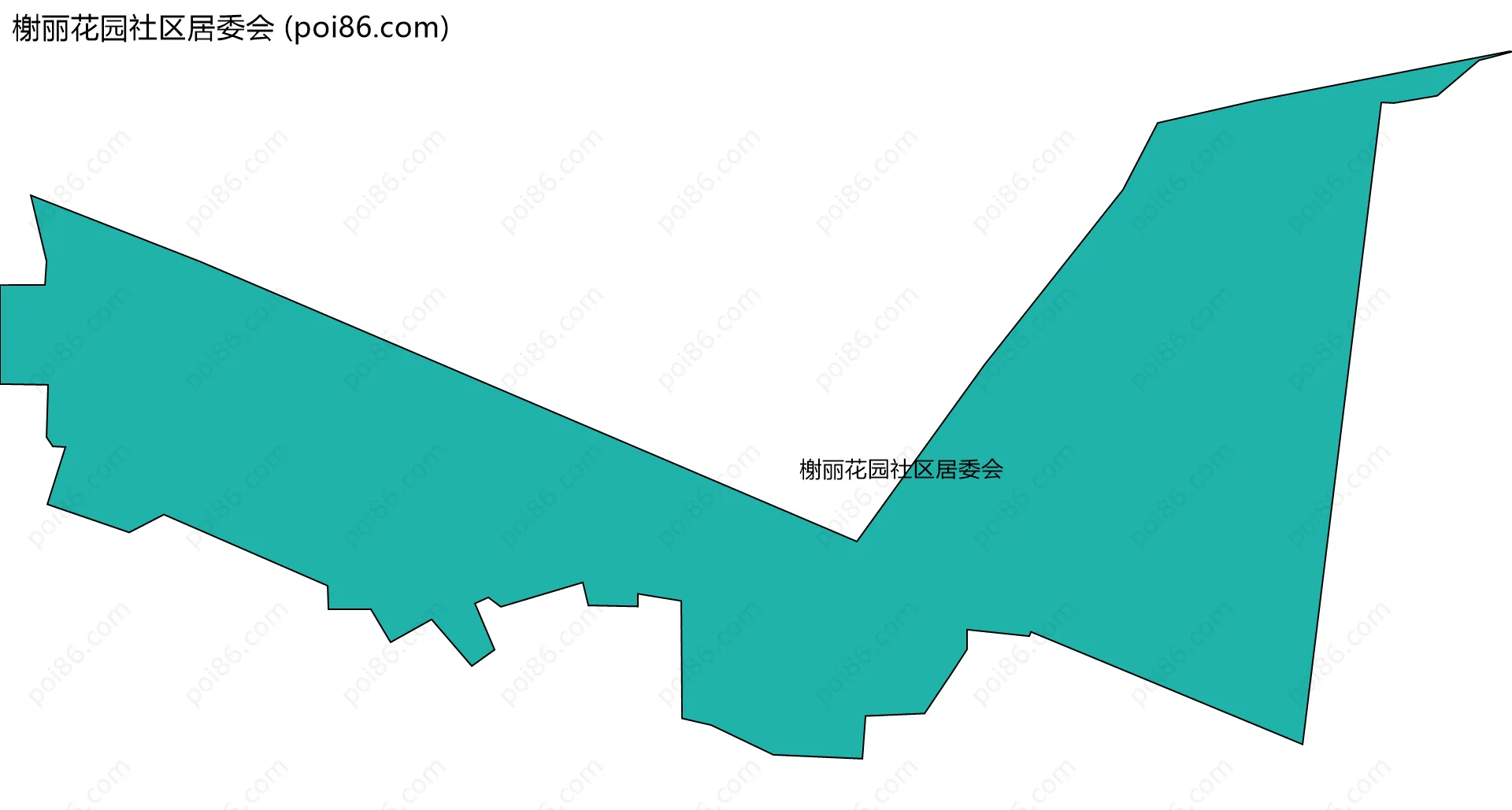 榭丽花园社区居委会边界地图