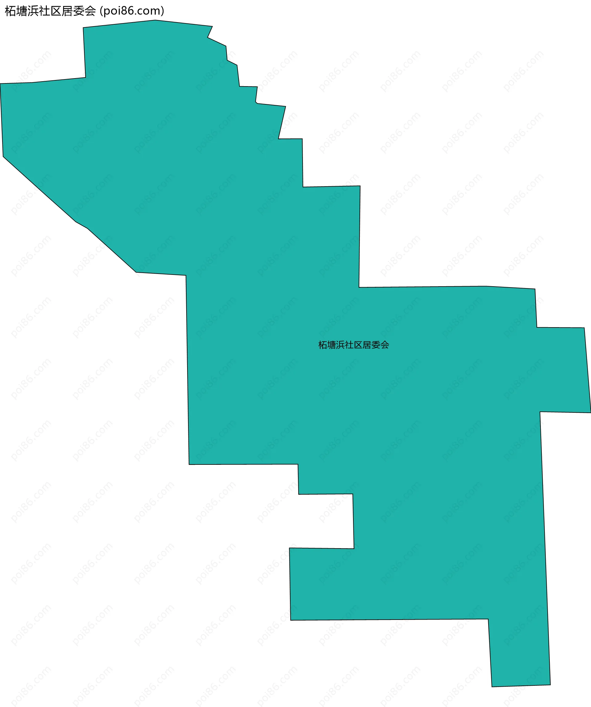 柘塘浜社区居委会边界地图