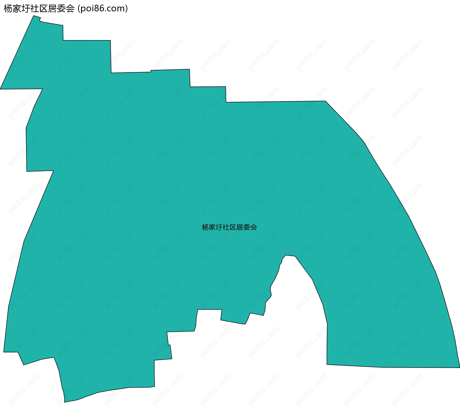 杨家圩社区居委会边界地图