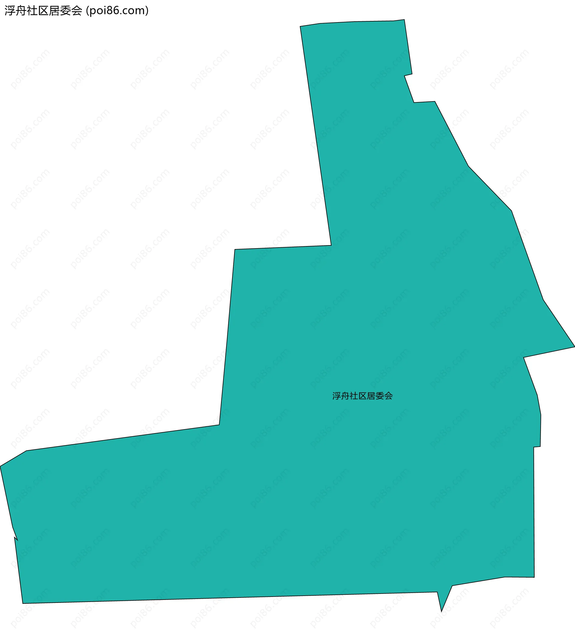 浮舟社区居委会边界地图