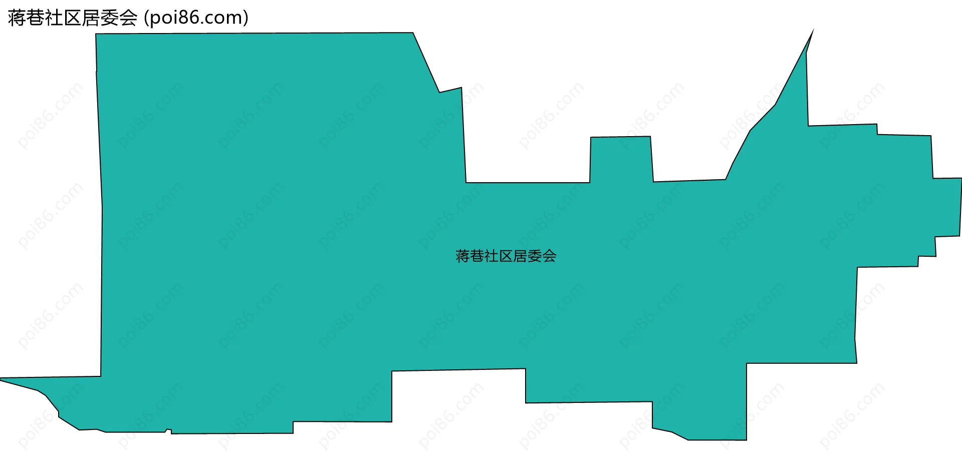 蒋巷社区居委会边界地图