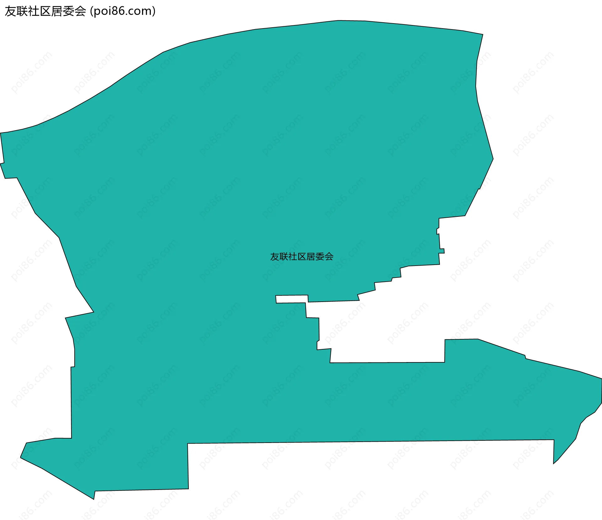 友联社区居委会边界地图