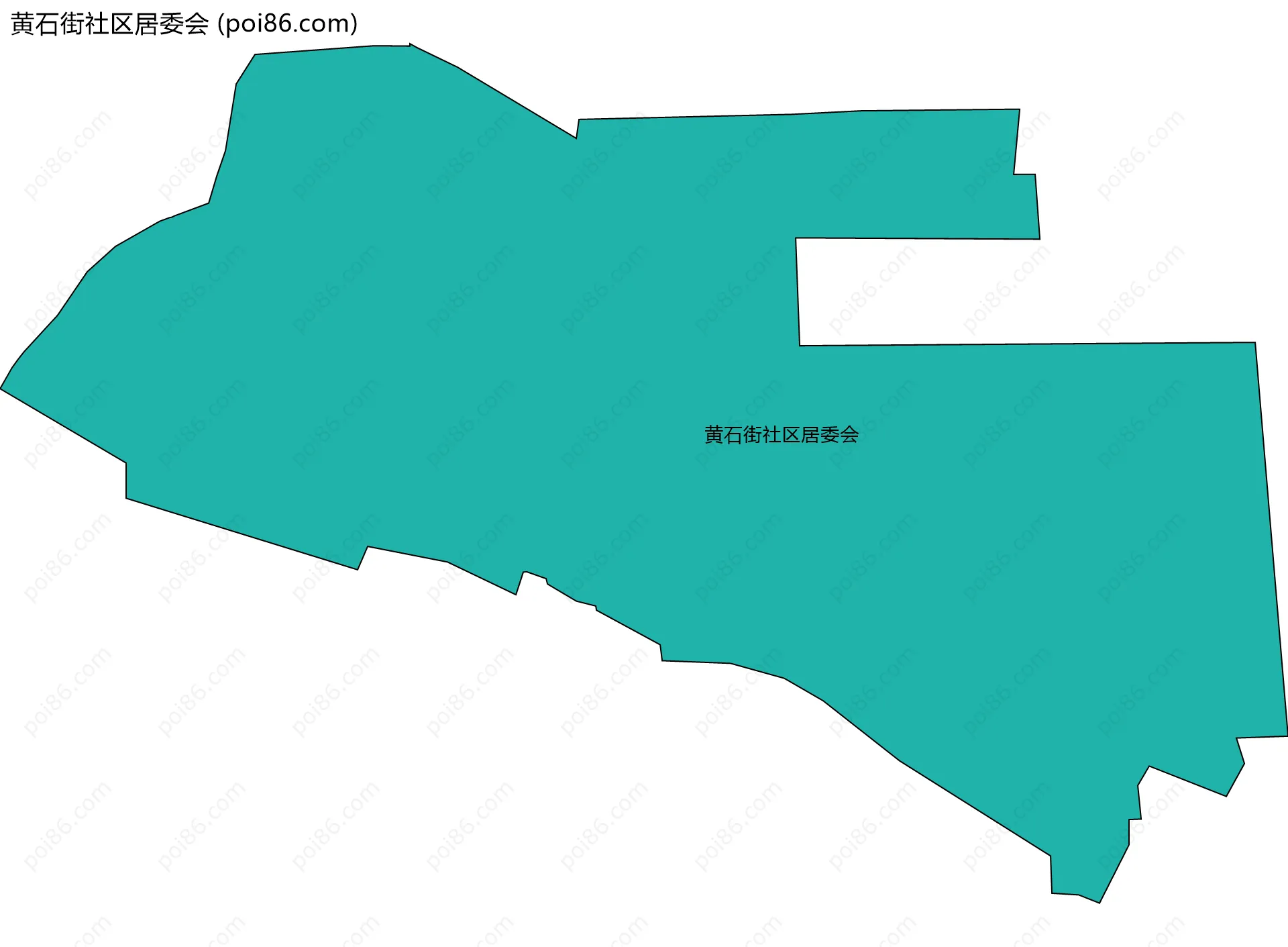 黄石街社区居委会边界地图