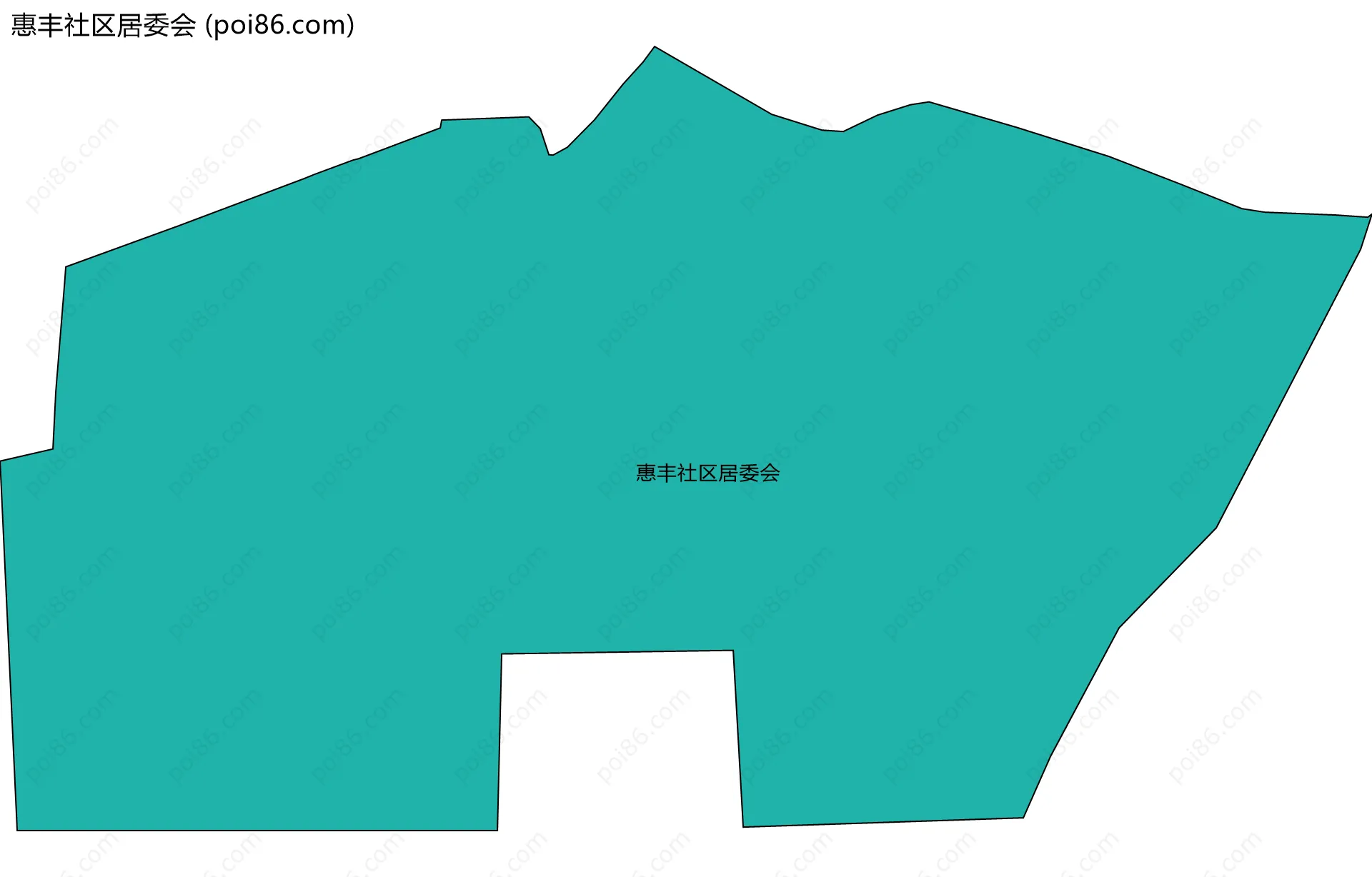 惠丰社区居委会边界地图