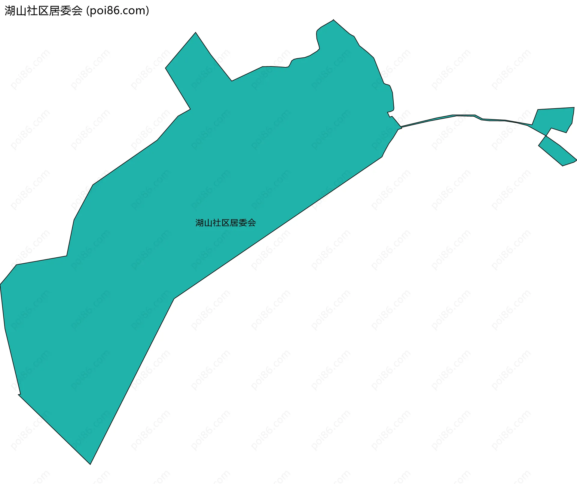 湖山社区居委会边界地图