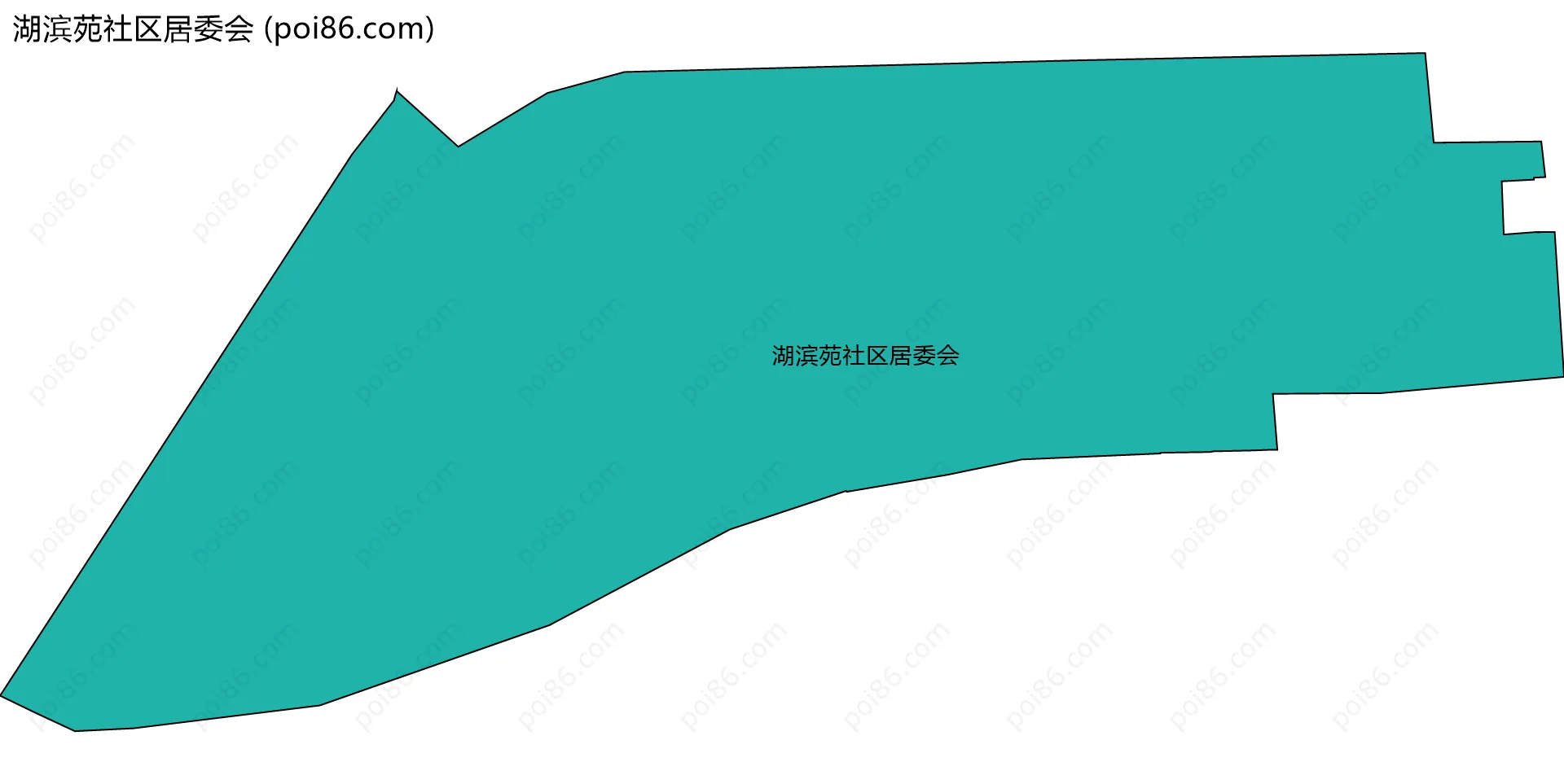 湖滨苑社区居委会边界地图