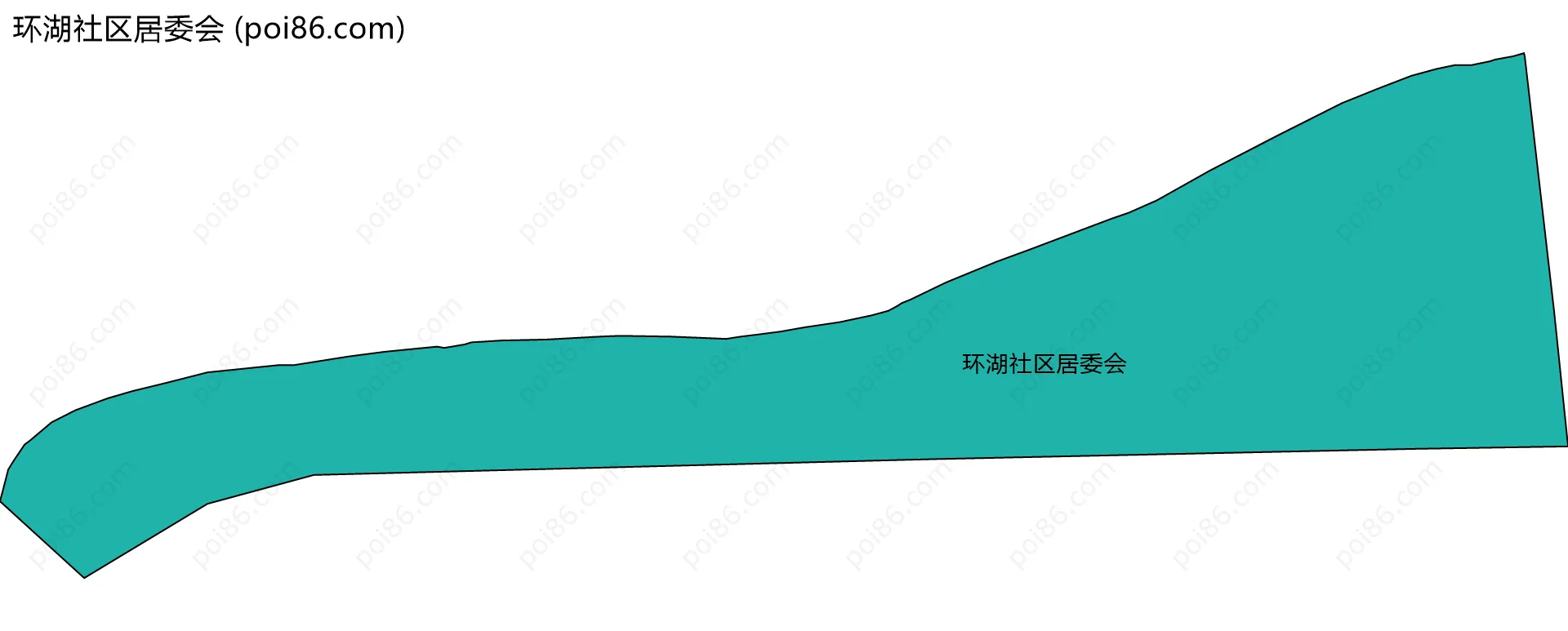 环湖社区居委会边界地图
