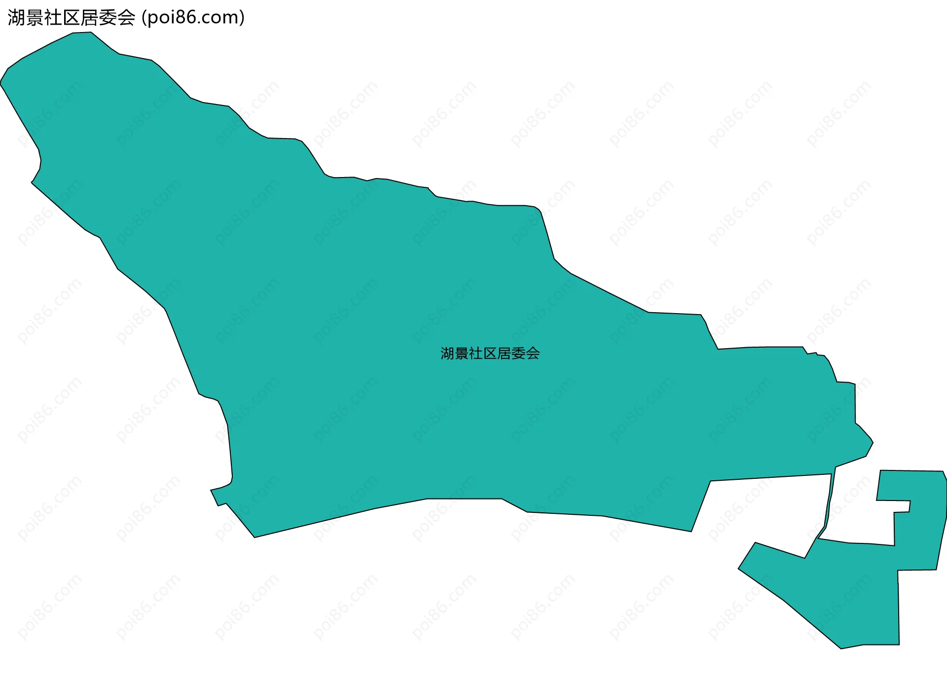 湖景社区居委会边界地图
